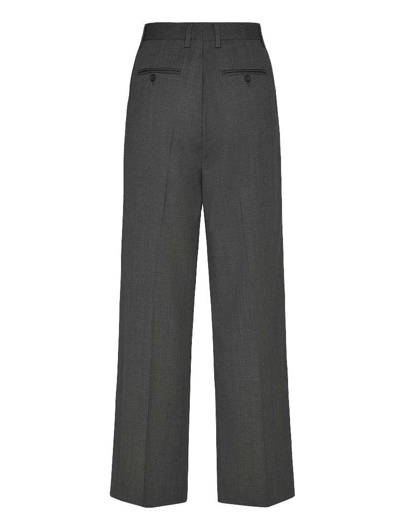 Filippa K - Darcey Wool Trousers - habitbukser - dark grey melange - 1