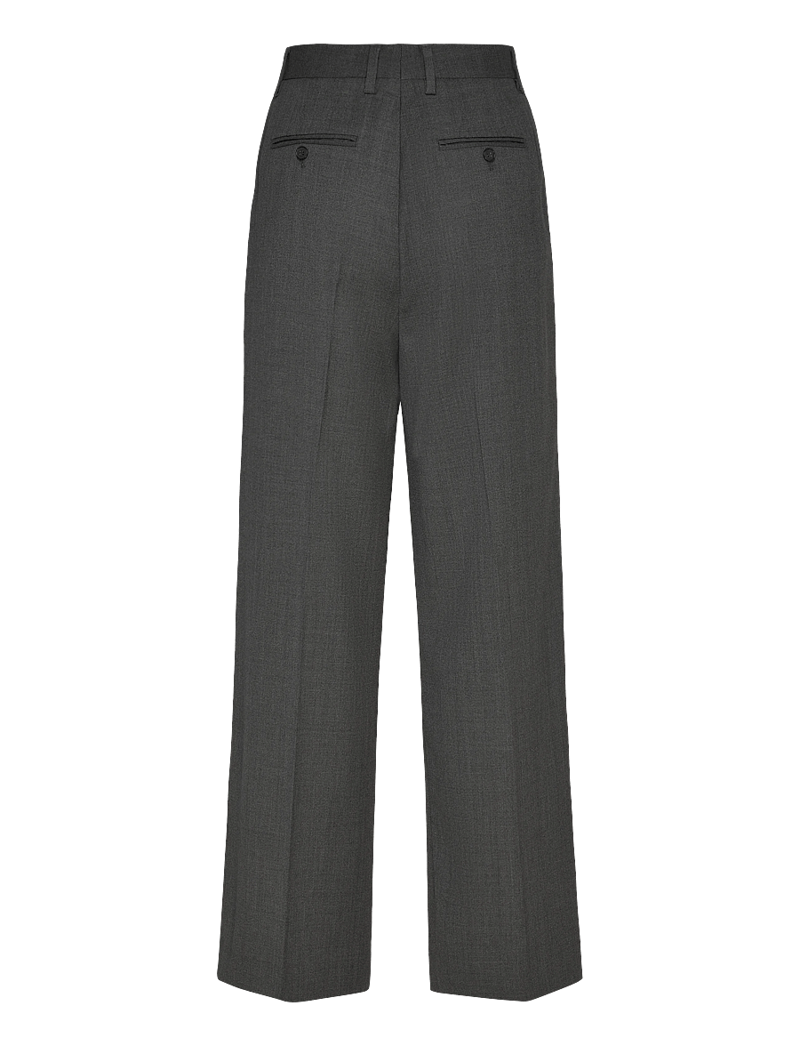 Filippa K - Darcey Wool Trousers - anzugshosen - dark grey melange - 2