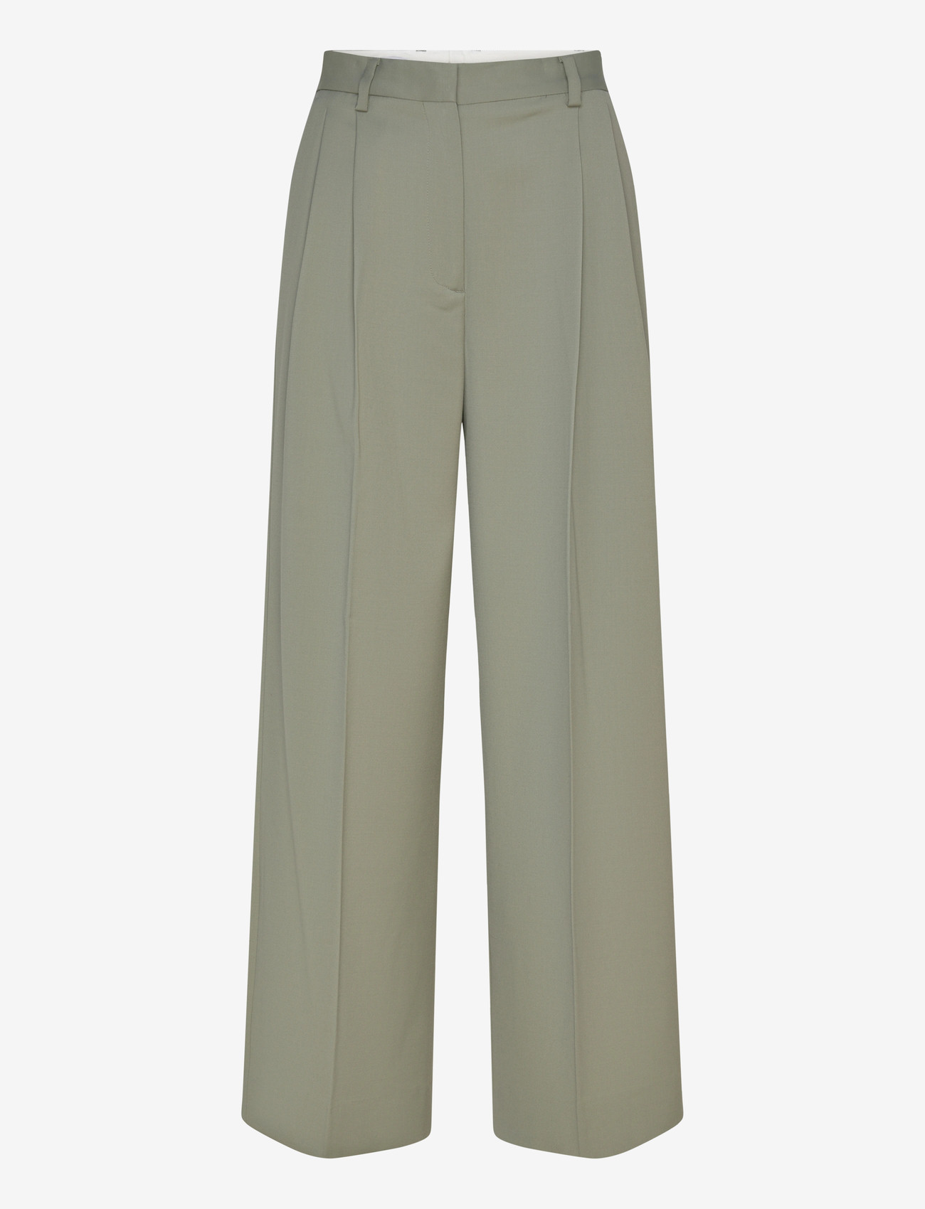 Filippa K - Darcey Wool Trousers - pidulikud püksid - light green - 0