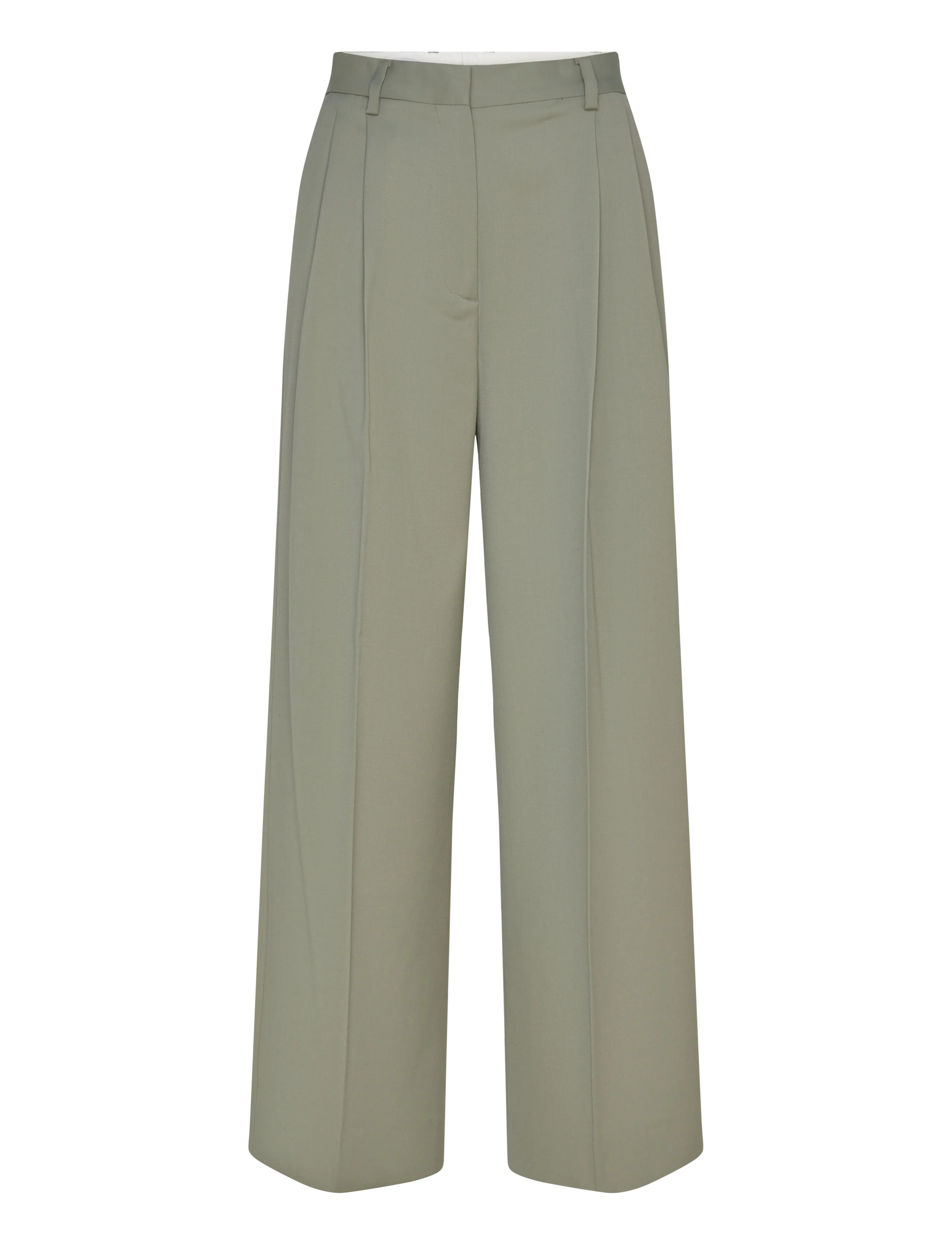Filippa K Darcey Wool Trousers - Clothing - LIGHT GREEN / khaki/green