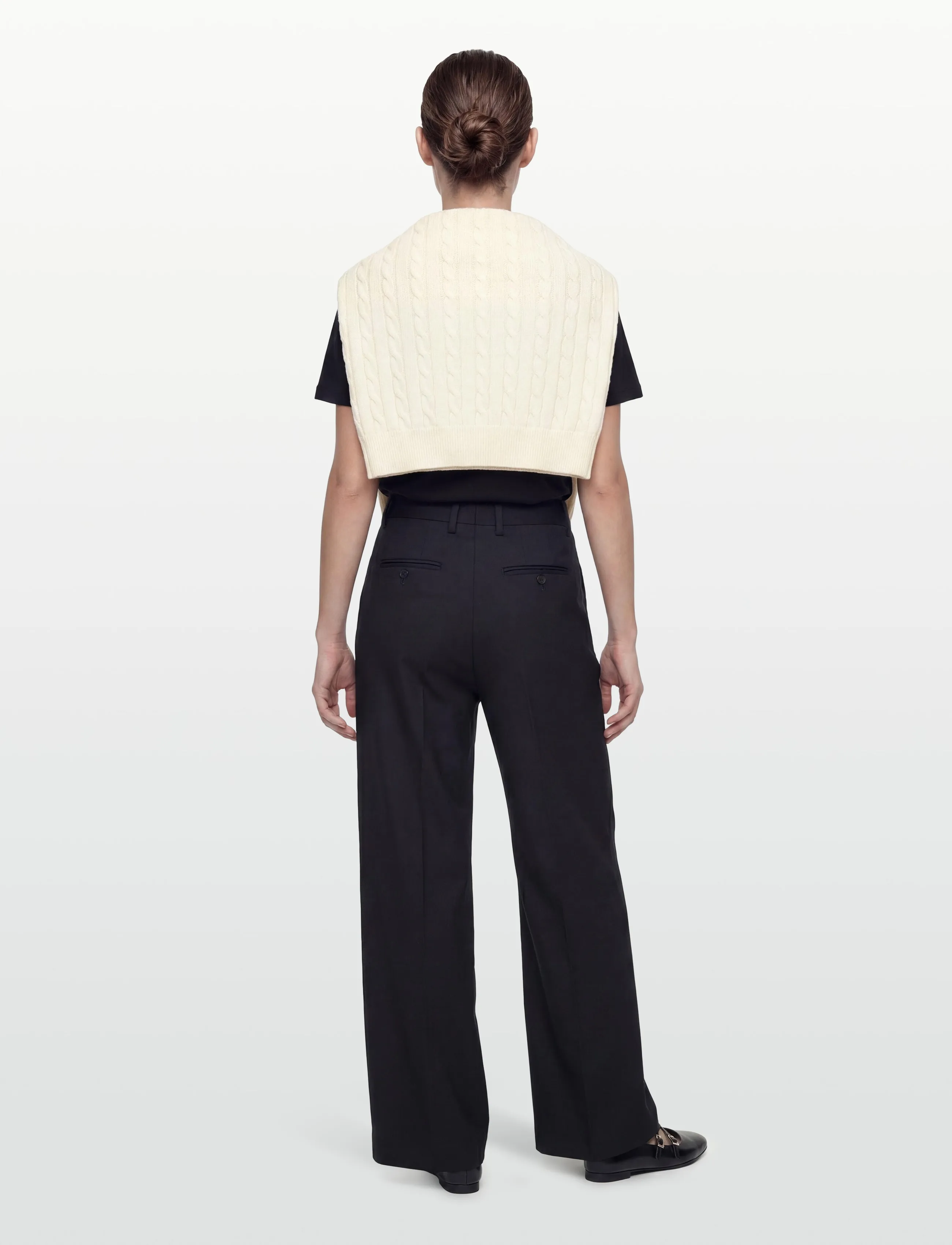 Filippa K - Darcey Wool Trousers - kostymbyxor - navy - 4