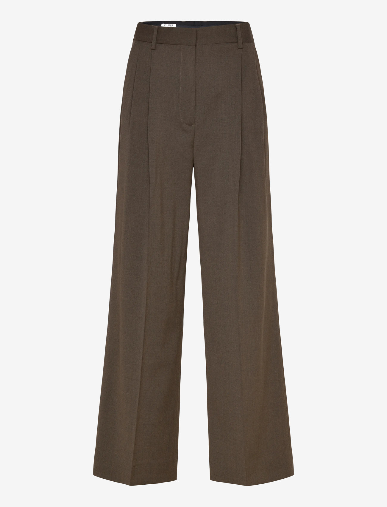 Filippa K - Darcey Wool Trousers - habitbukser - walnut brown - 0