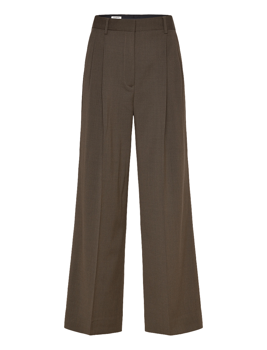 Filippa K - Darcey Wool Trousers - anzugshosen - walnut brown - 0