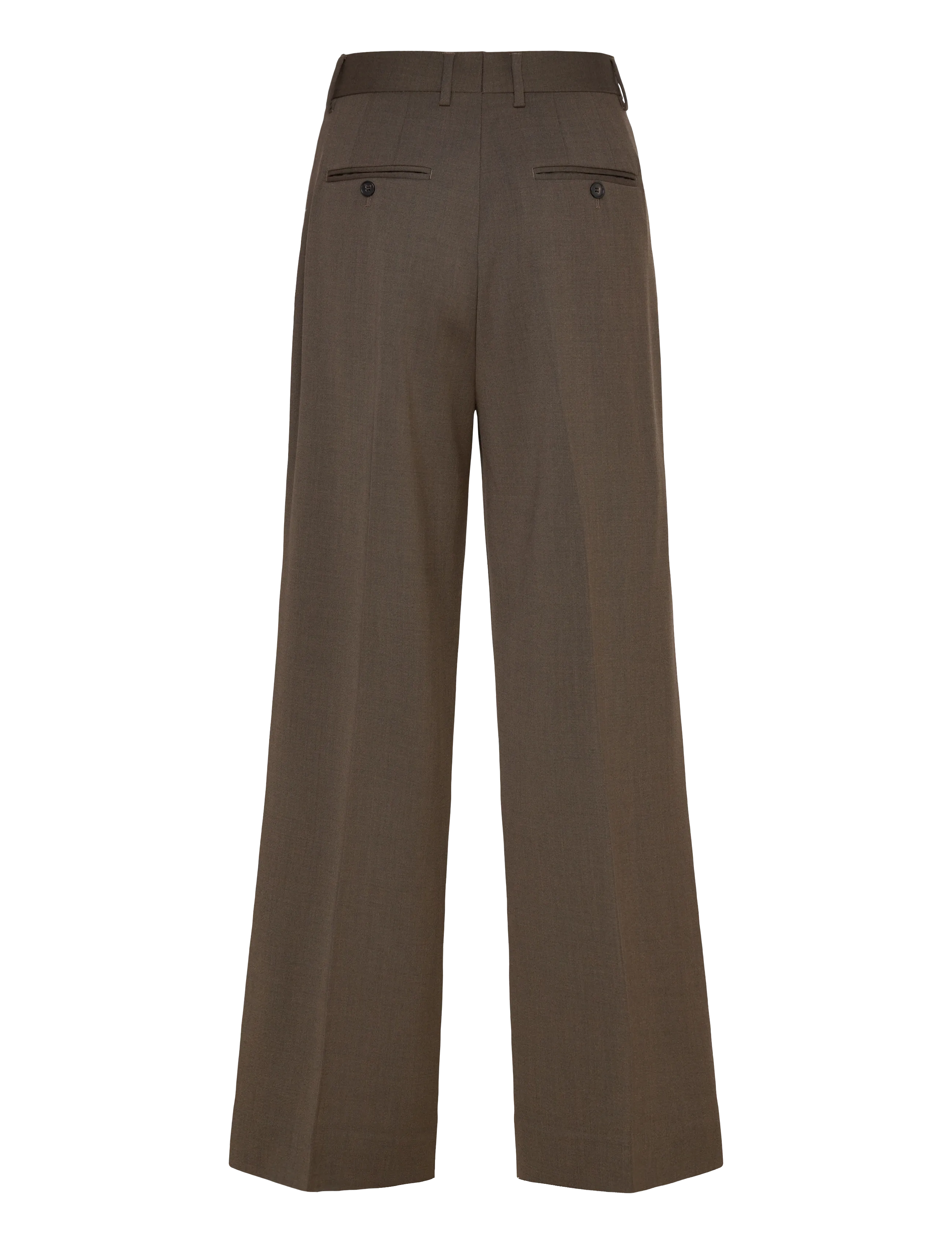 Filippa K - Darcey Wool Trousers - festtøj til outletpriser - walnut brown - 1