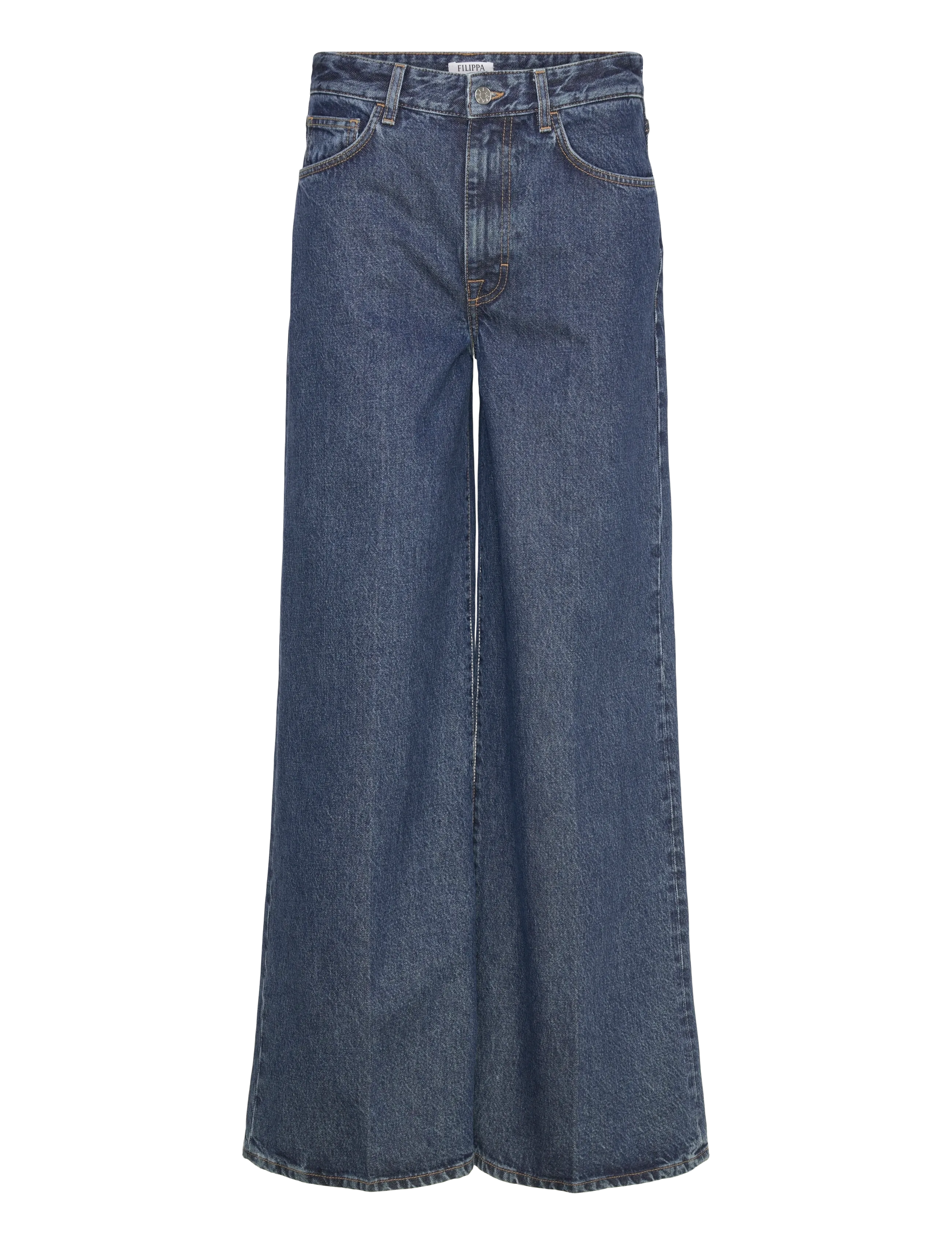 Filippa K Wide Leg Jeans - Kläder - WASHED MID BLUE / blue