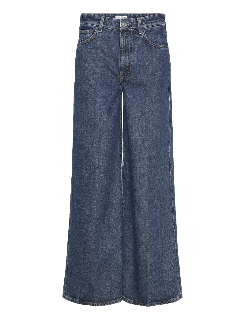 Filippa K - Wide Leg Jeans - hosen mit weitem bein - washed mid blue - 0