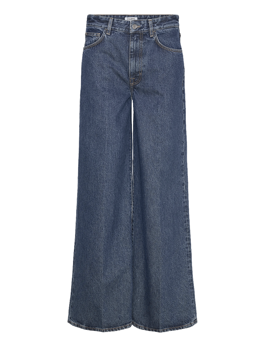 Filippa K - Wide Leg Jeans - hosen mit weitem bein - washed mid blue - 1