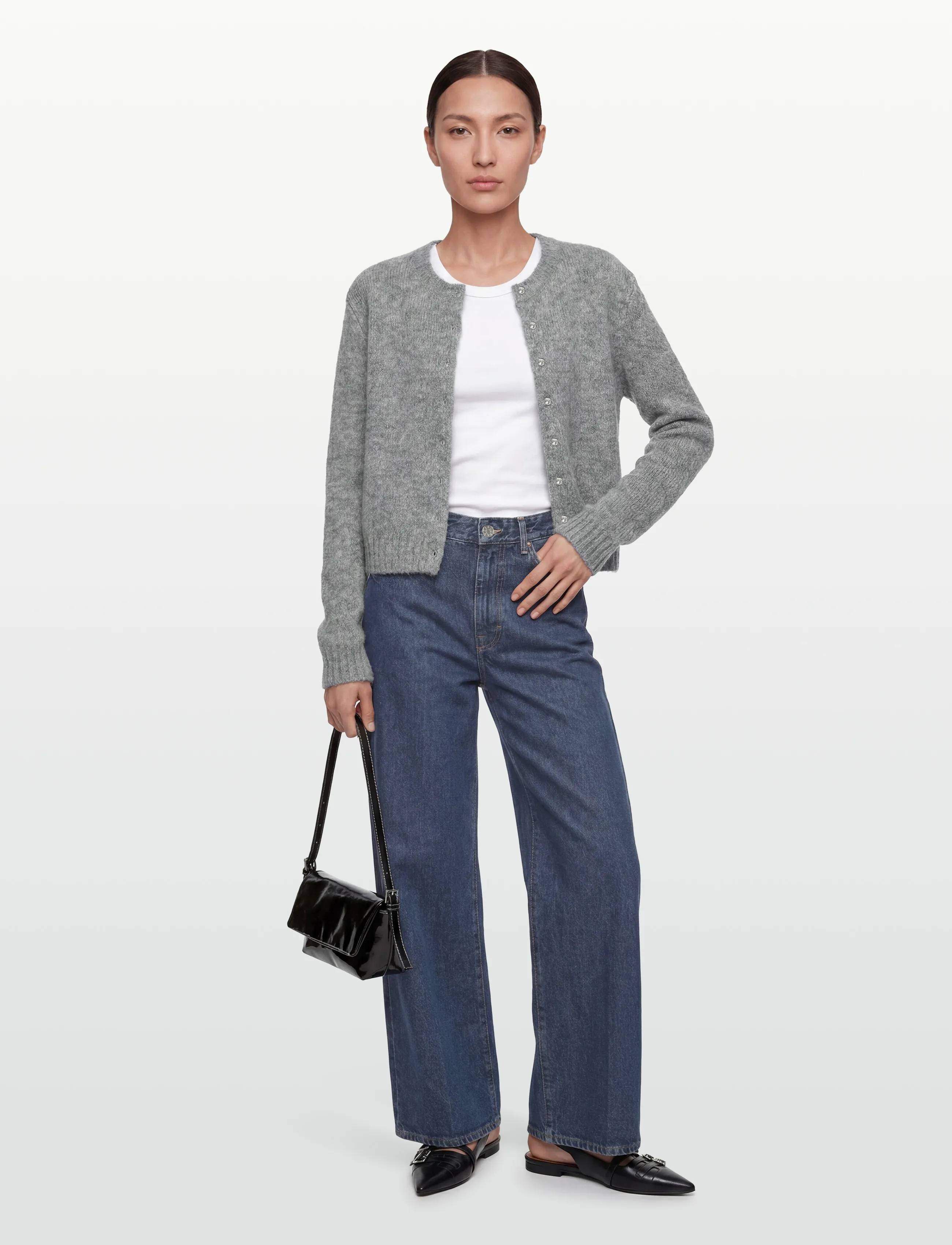 Filippa K Wide Leg Jeans - Inspiration - WASHED MID BLUE / blue