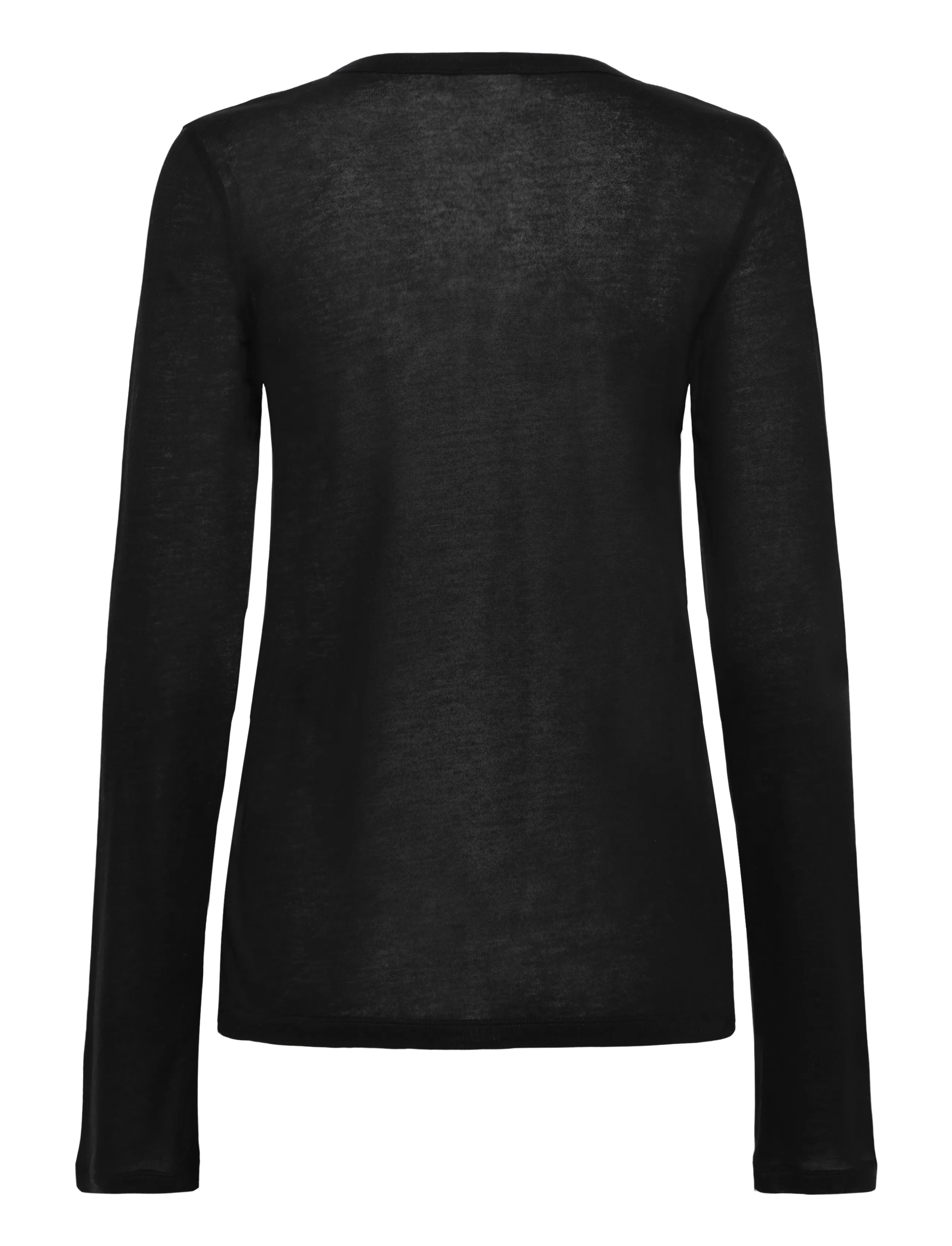Filippa K - Lyocell Cashmere Henley - pikkade varrukatega topid - black - 1
