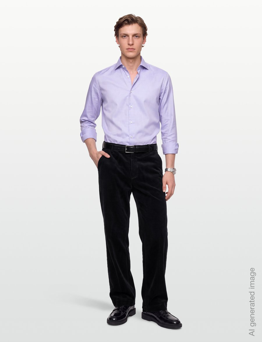 Filippa K - Hector Corduroy Trousers - casual trousers - dark navy - 0