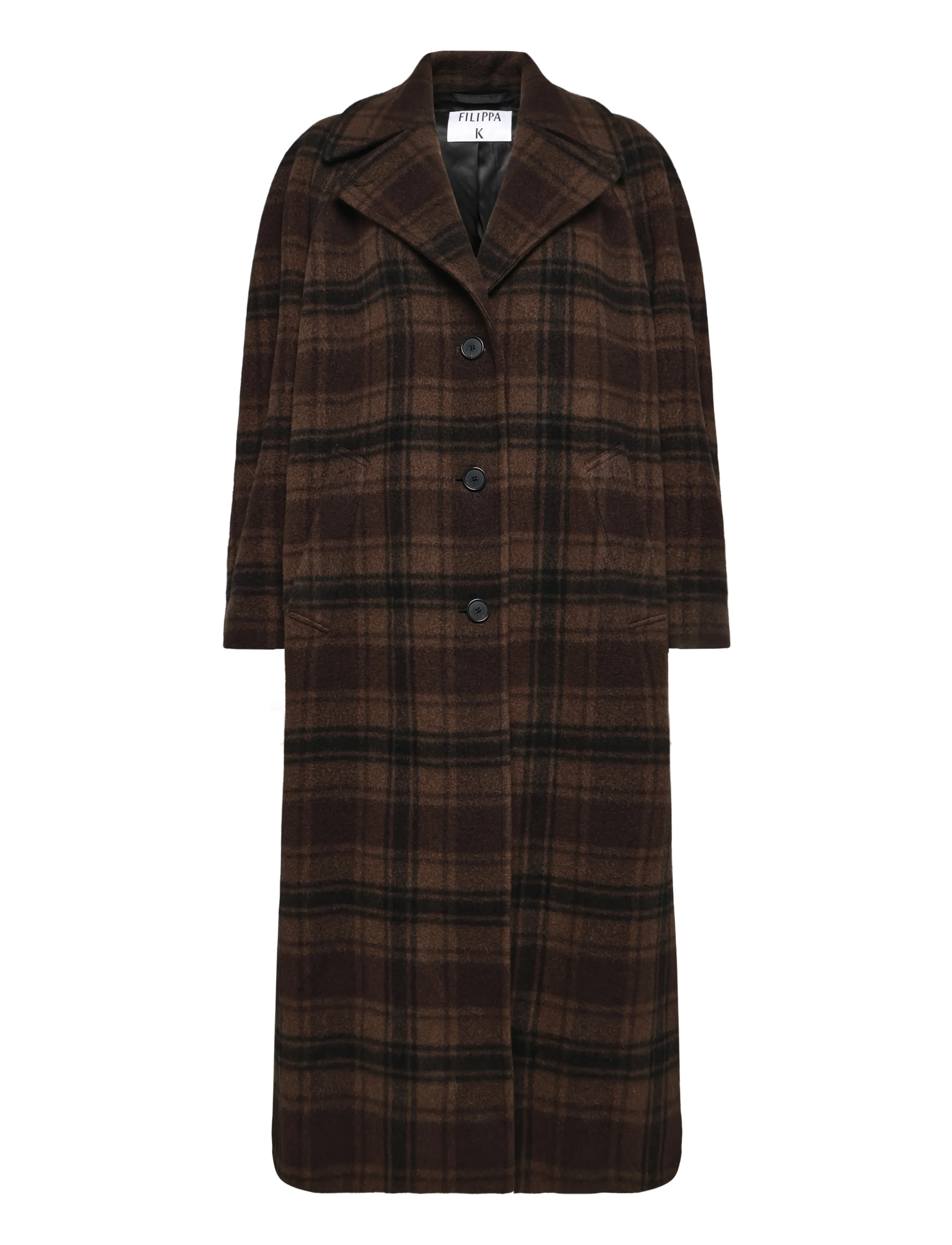 Filippa K Vanessa Vented Check Coat - Kleidung - BROWN CHECK / brown