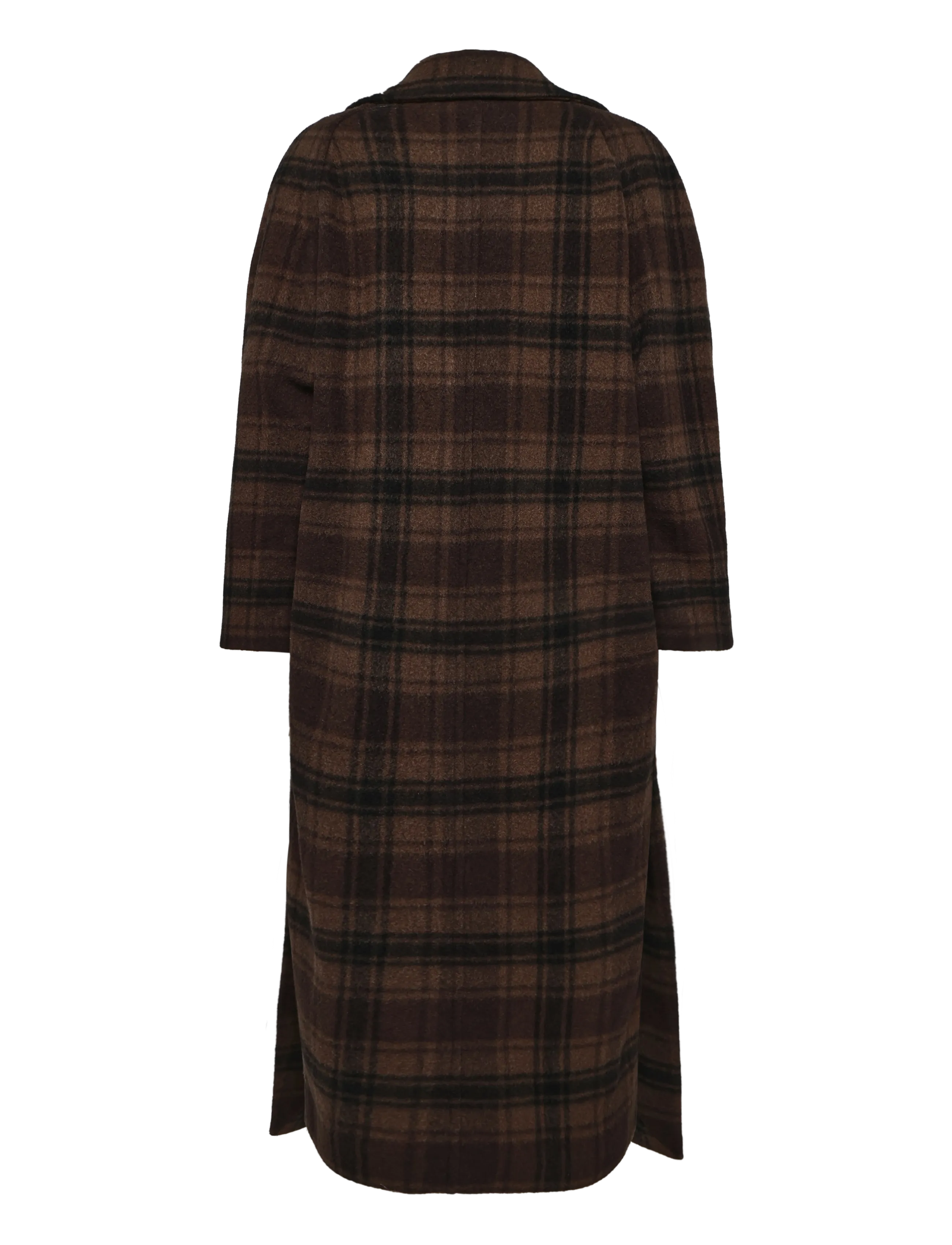 Filippa K - Vanessa Vented Check Coat - winterjacken - brown check - 1