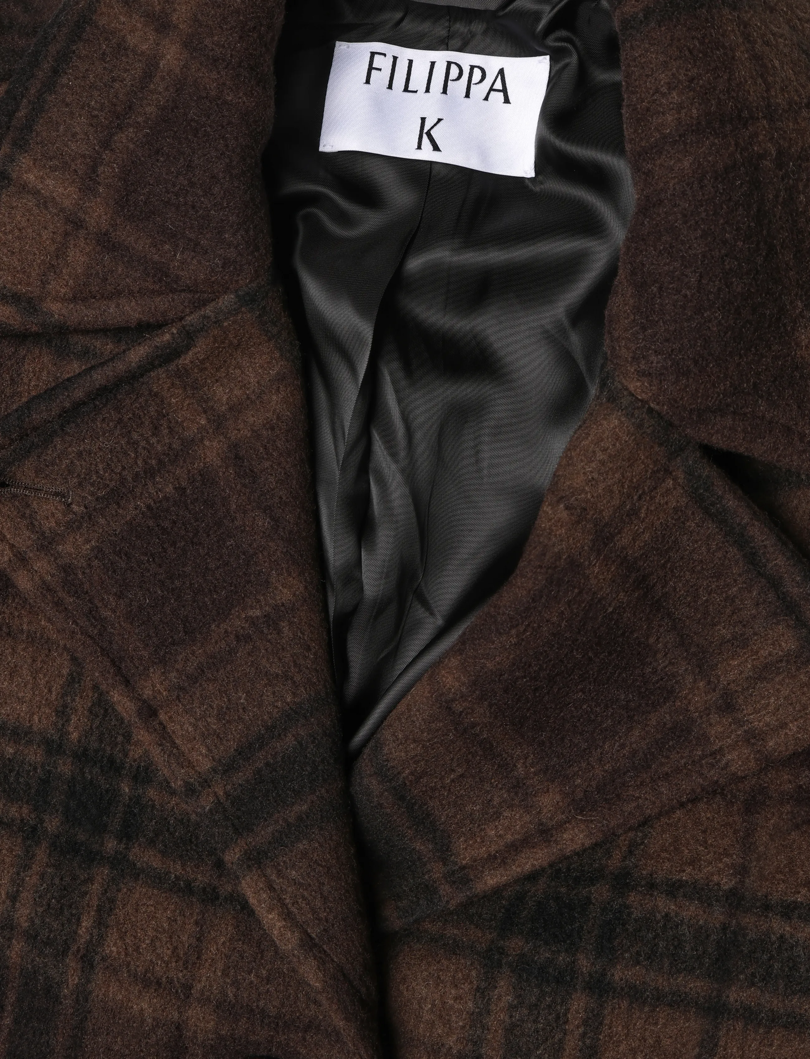 Filippa K - Vanessa Vented Check Coat - winterjacken - brown check - 2