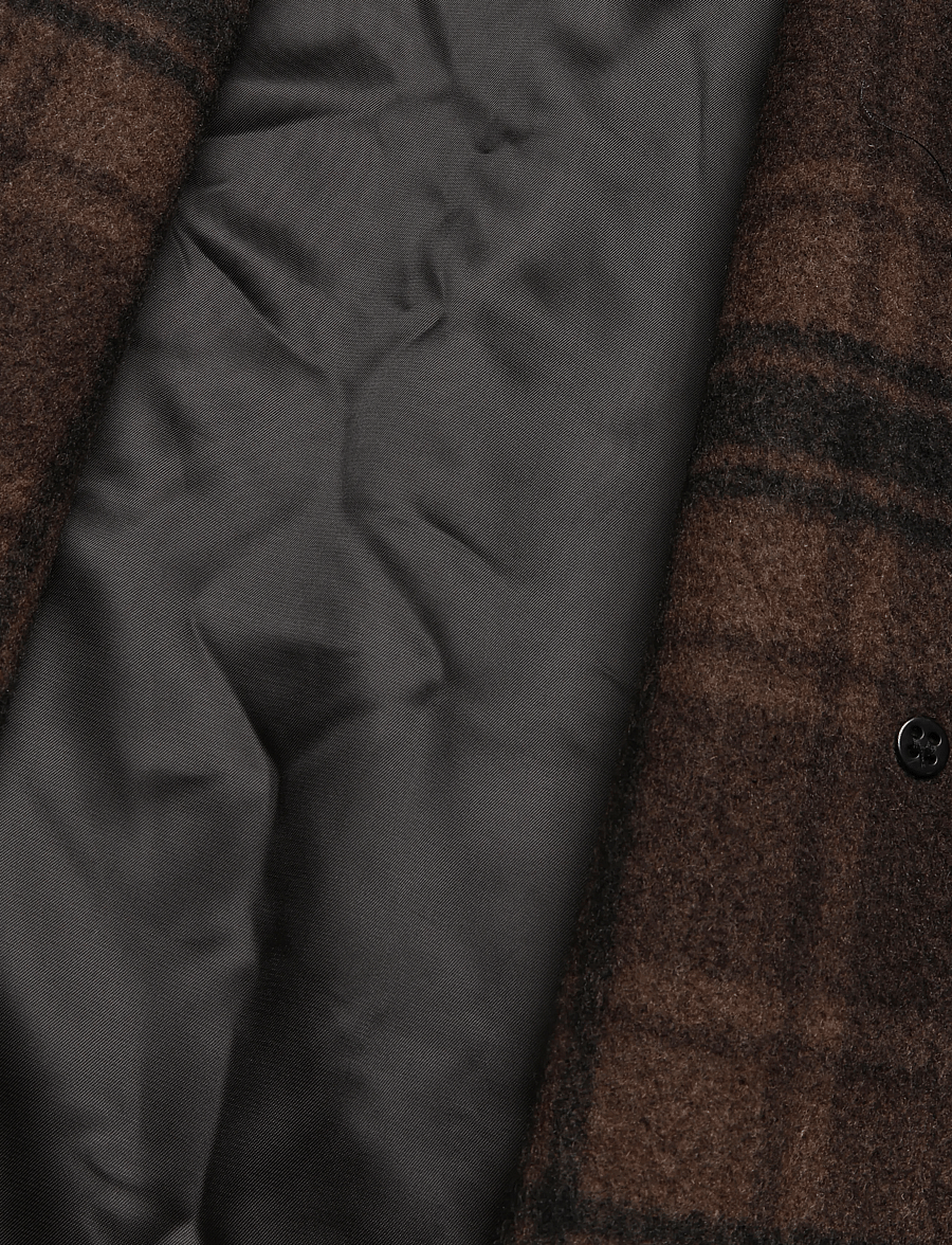 Filippa K - Vanessa Vented Check Coat - winterjacken - brown check - 4