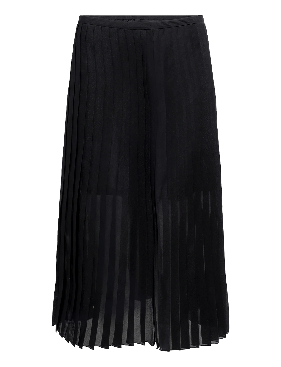 Filippa K - Sheer Plissé Skirt - plisseeritud seelikud - black - 0