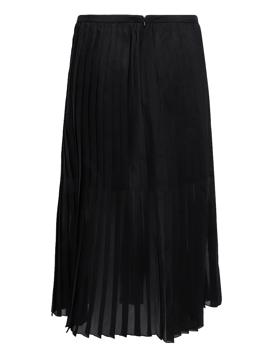 Filippa K - Sheer Plissé Skirt - plisseeritud seelikud - black - 1