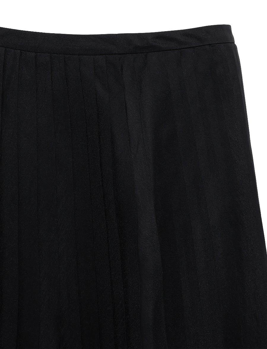Filippa K - Sheer Plissé Skirt - plisseeritud seelikud - black - 2
