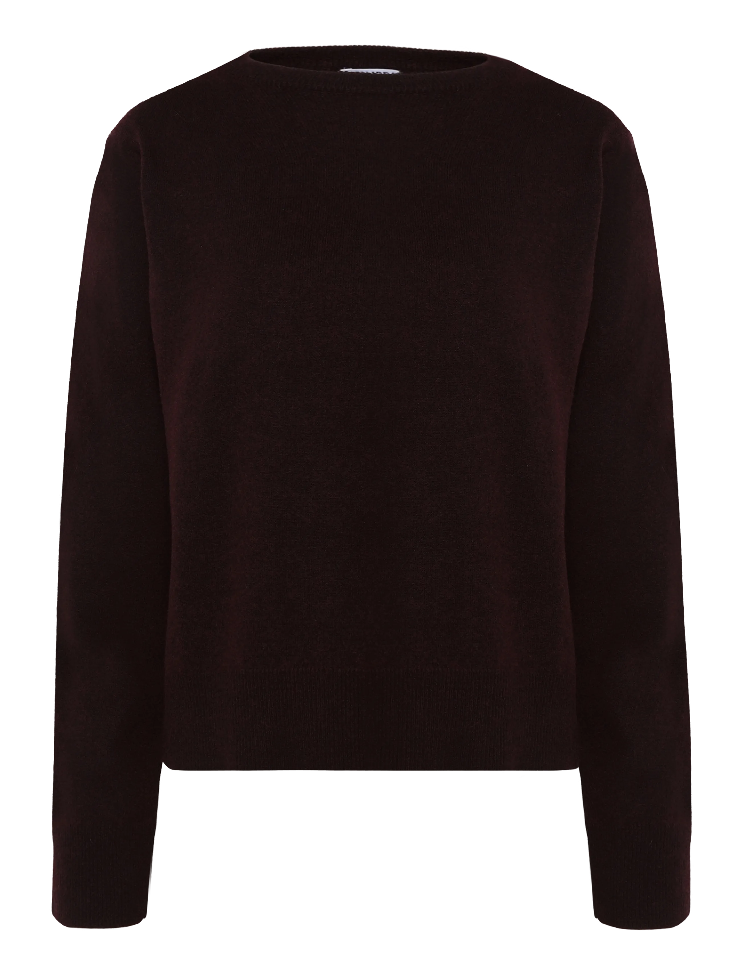 Filippa K Soft Wool Crewneck Sweater - Strickmode - DARK BURGUNDY / burgundy