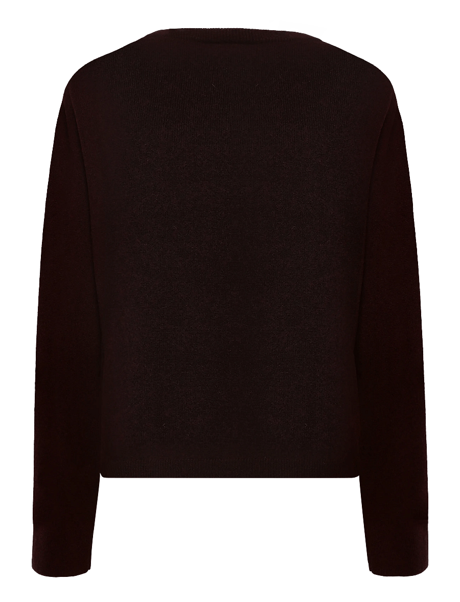 Filippa K - Soft Wool Crewneck Sweater - striktrøjer - dark burgundy - 2