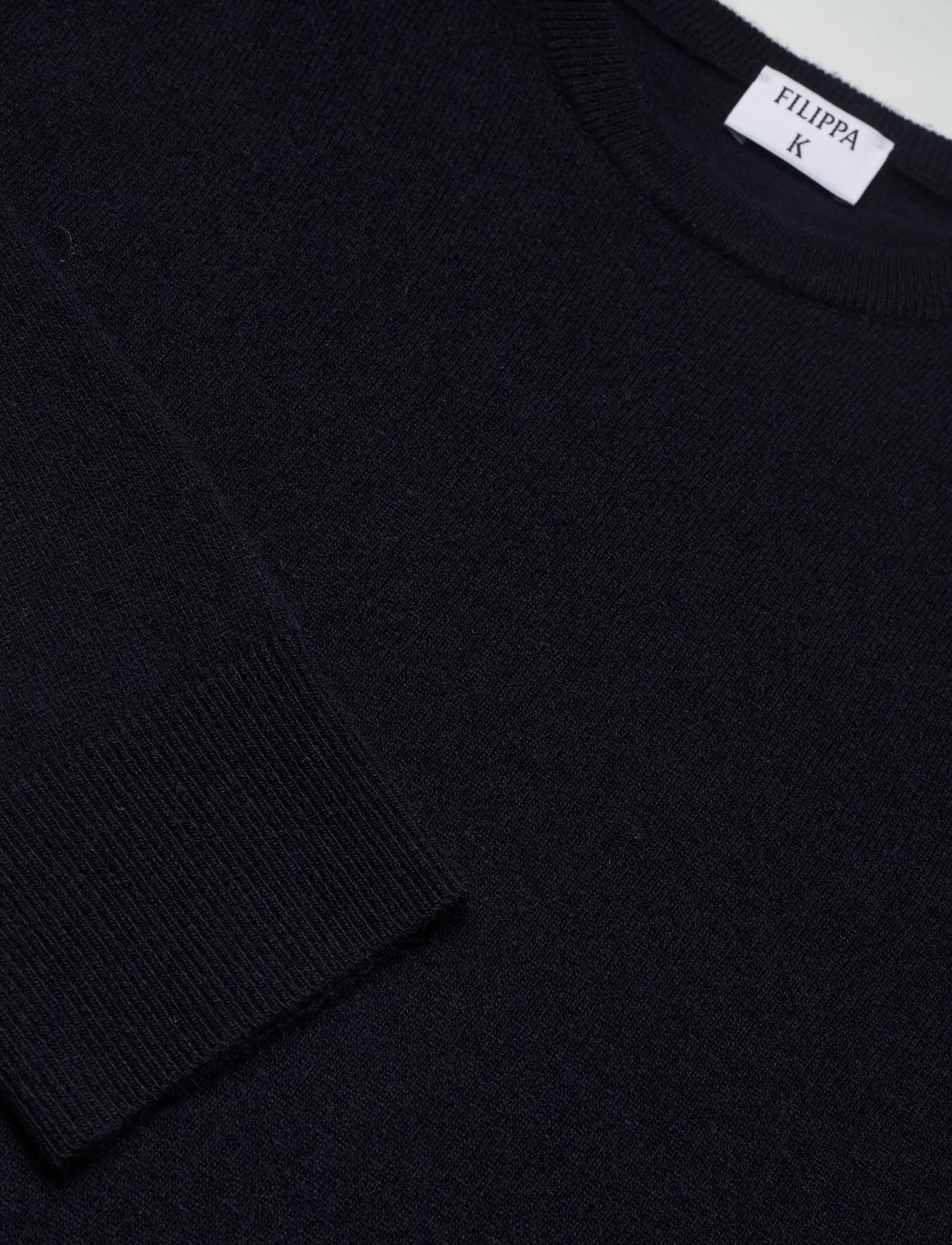 Filippa K - Soft Wool Crewneck Sweater - striktrøjer - navy - 2