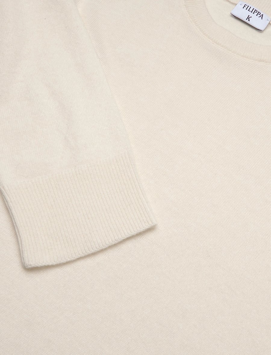 Filippa K - Soft Wool Crewneck Sweater - pullover - off-white - 2