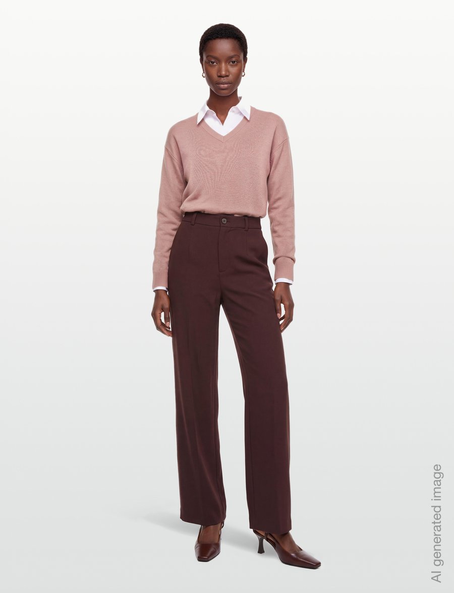 Filippa K - Soft Wool V-Neck Sweater - pullover - light pink - 0