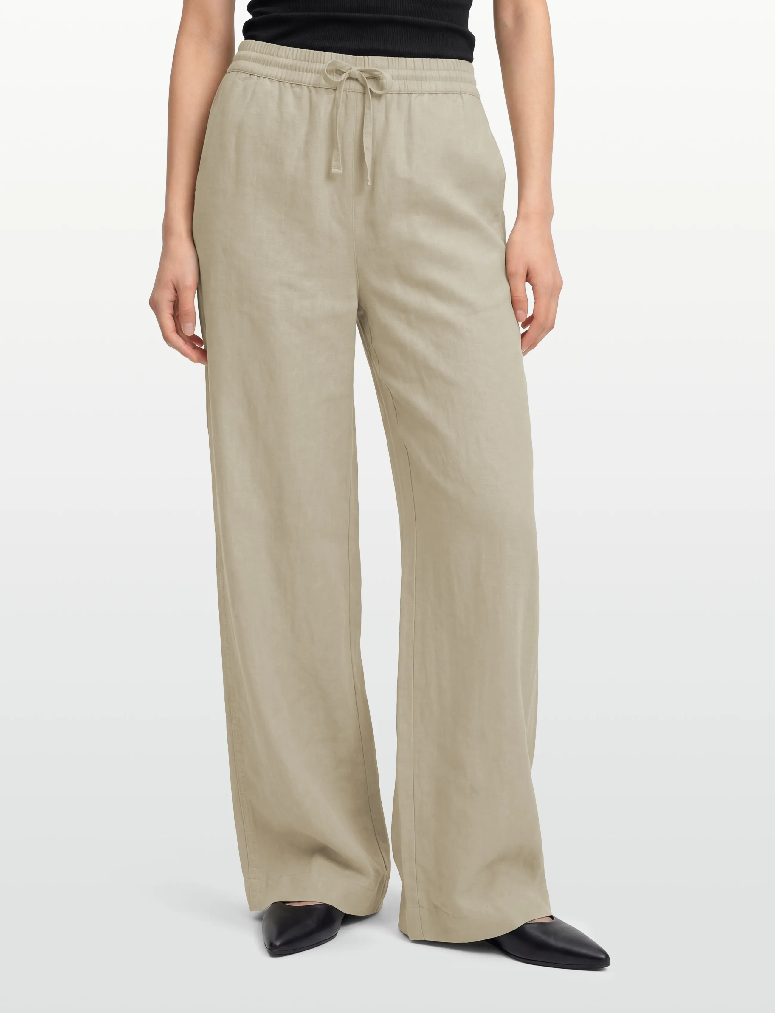 Filippa K - Gillian Linen Trousers - linen trousers - light green - 3