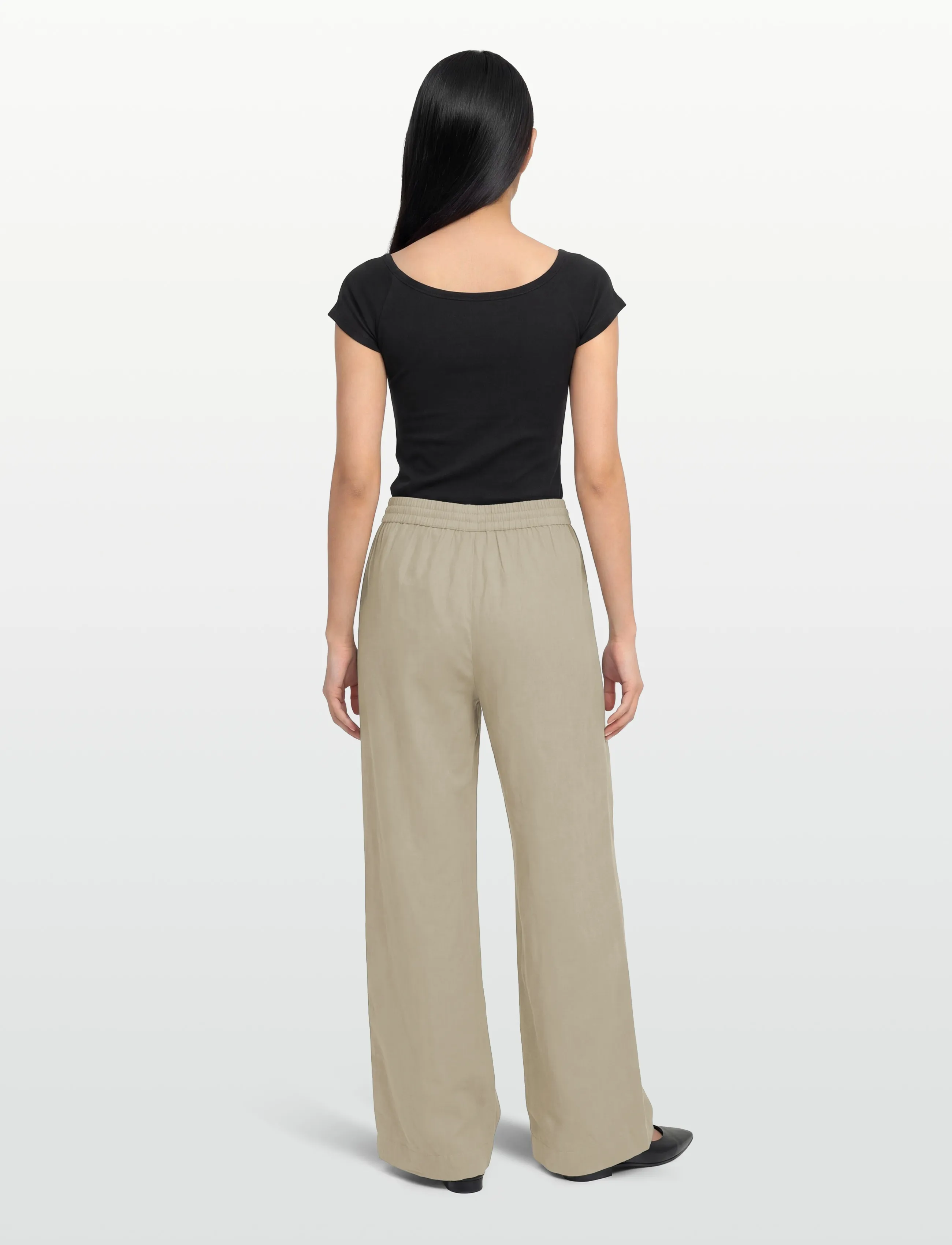 Filippa K - Gillian Linen Trousers - linen trousers - light green - 4