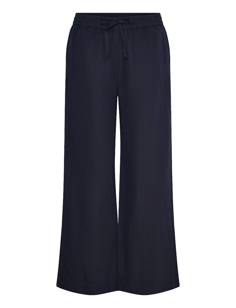 Filippa K - Gillian Linen Trousers - hørbukser - navy - 1