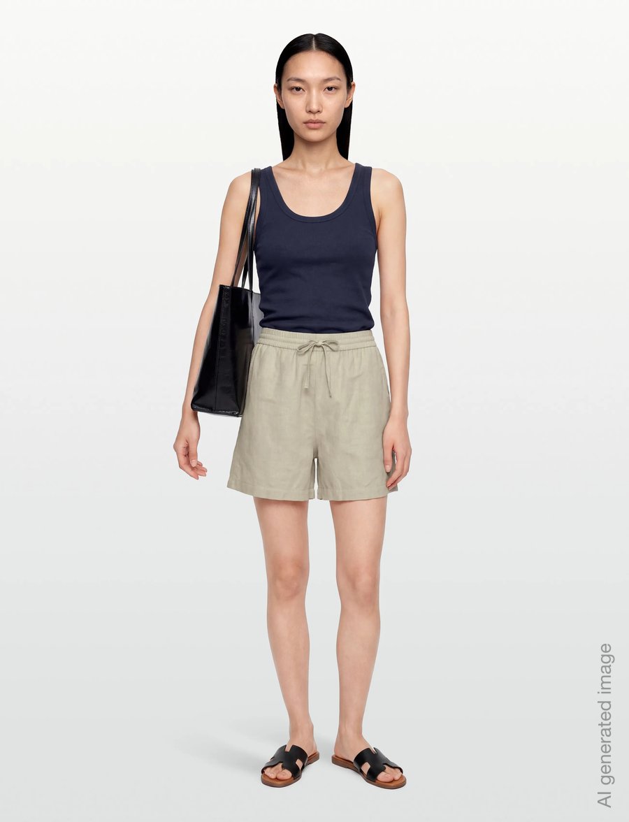 Filippa K - Jessa Linen Shorts - leinen-shorts - light green - 0