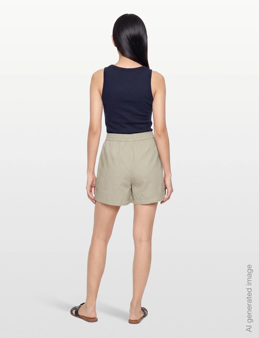 Filippa K - Jessa Linen Shorts - leinen-shorts - light green - 4