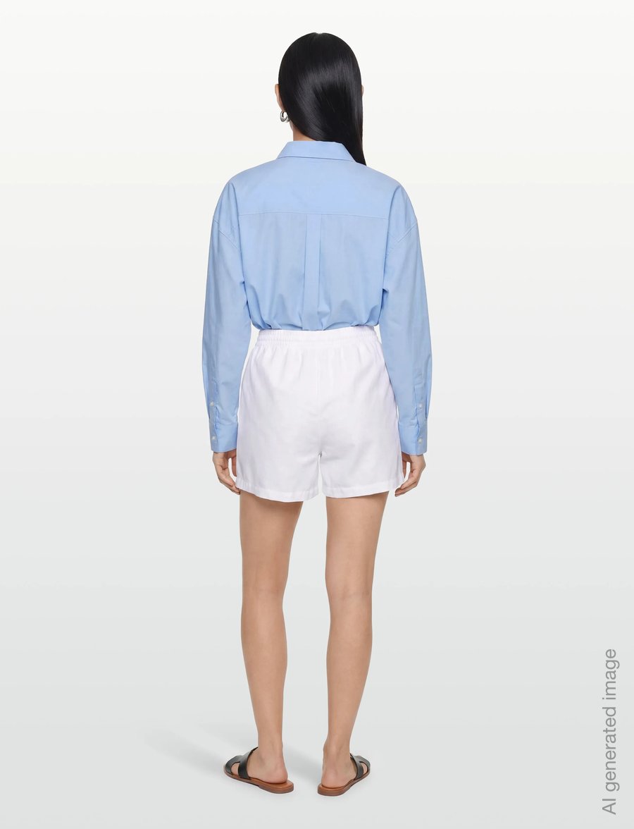 Filippa K - Jessa Linen Shorts - linen shorts - white - 4
