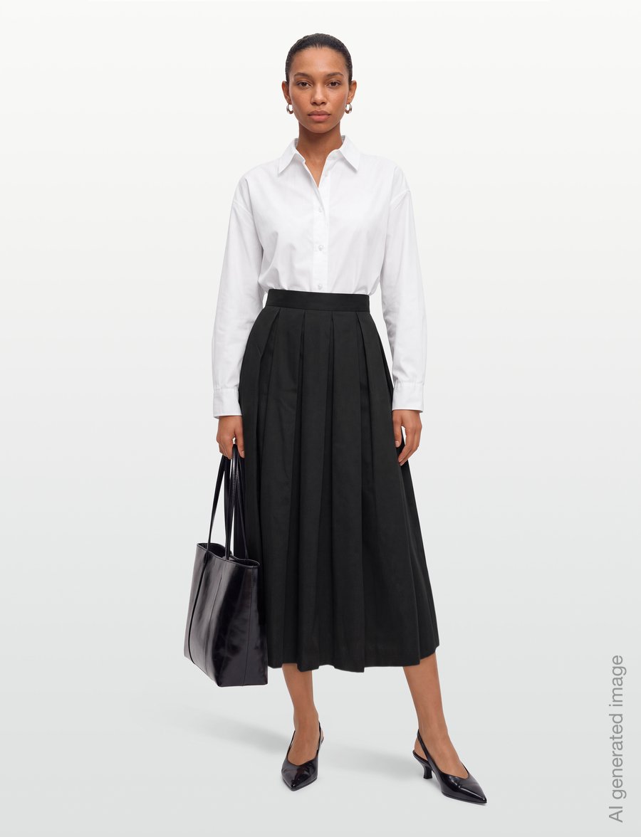 Filippa K - Volume Skirt - faltenröcke - black - 0