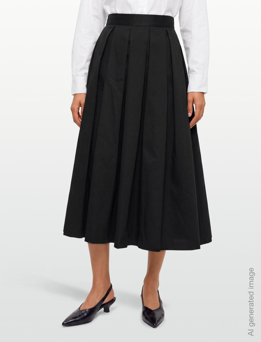Filippa K - Volume Skirt - faltenröcke - black - 3