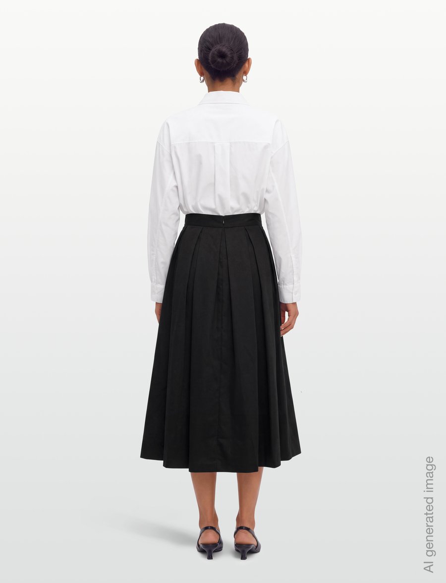Filippa K - Volume Skirt - faltenröcke - black - 4