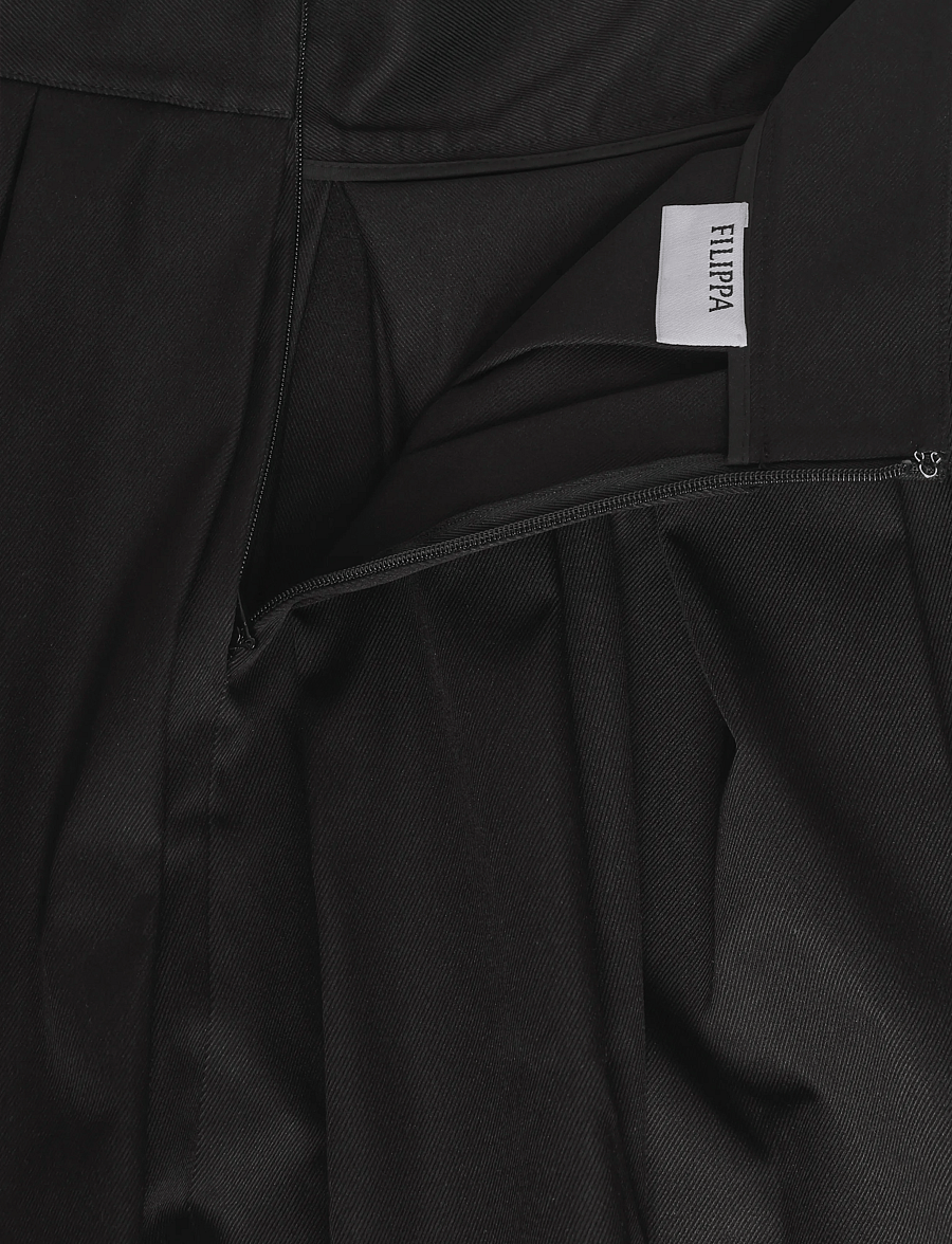 Filippa K - Volume Skirt - faltenröcke - black - 2