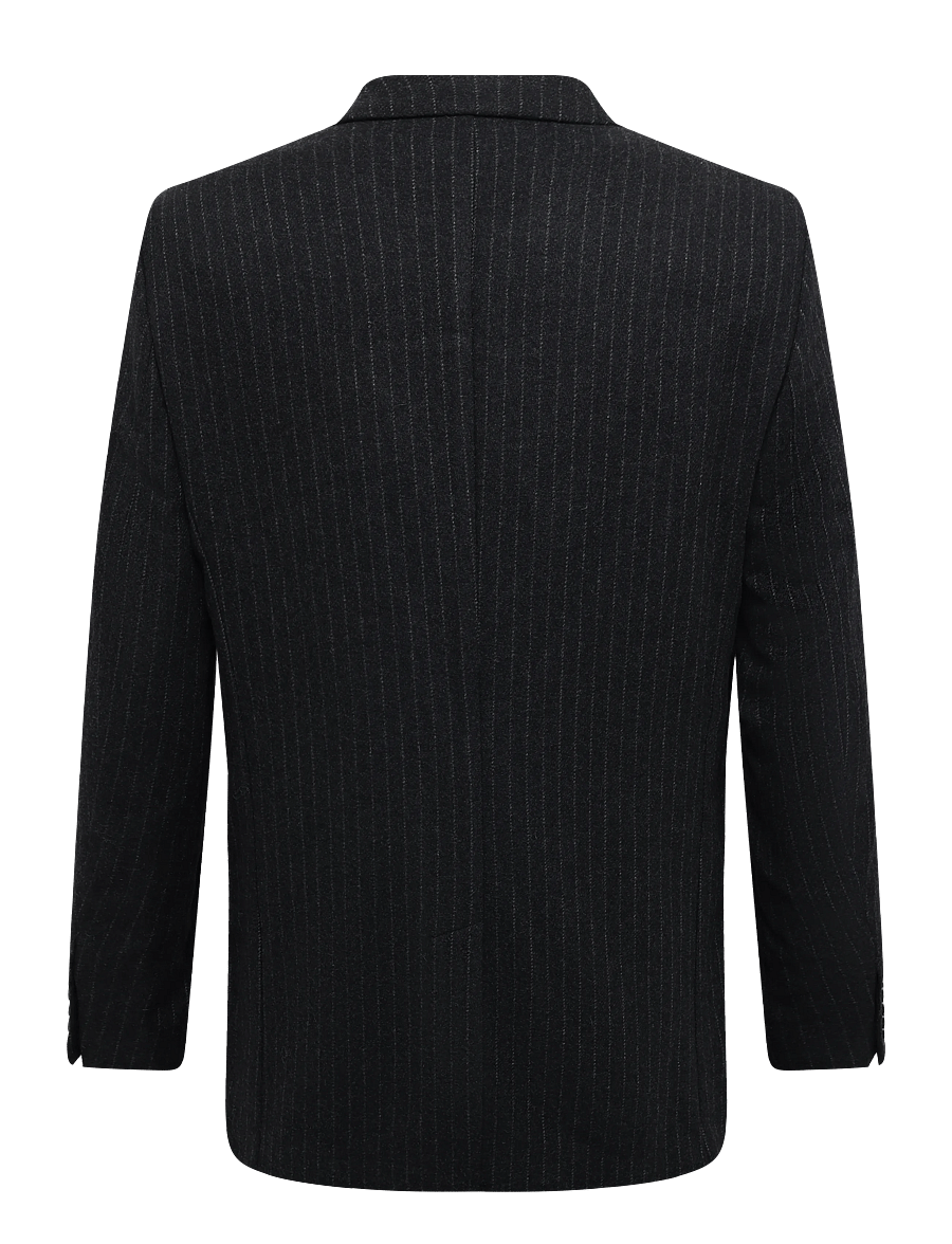 Filippa K - Michael Flannel Blazer - kaherealised pintsakud - anthracite pinstripe - 1