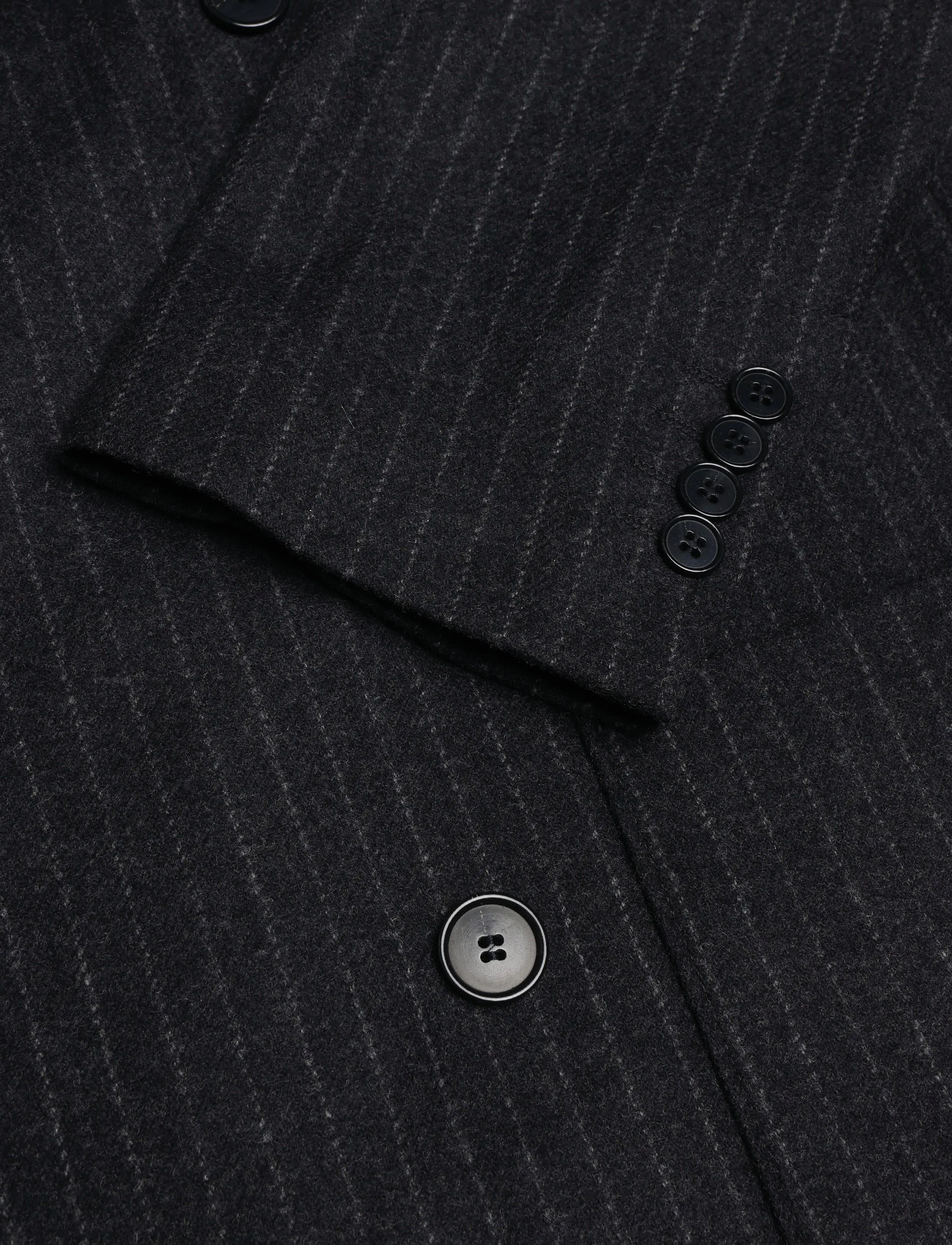 Filippa K - Michael Flannel Blazer - kaherealised pintsakud - anthracite pinstripe - 4
