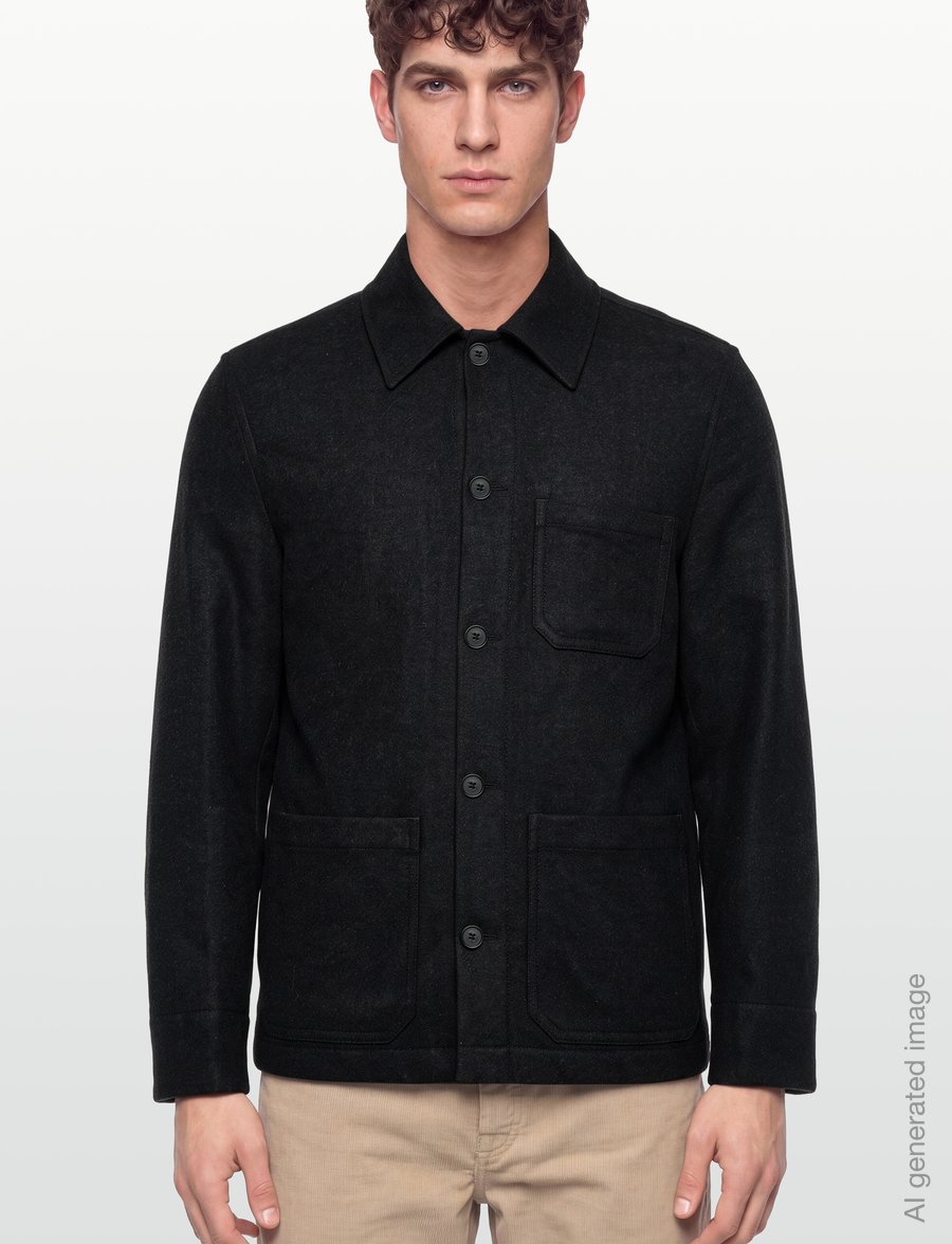Filippa K - Taylor Flannel Jacket - ziemas jakas - anthracite melange - 3