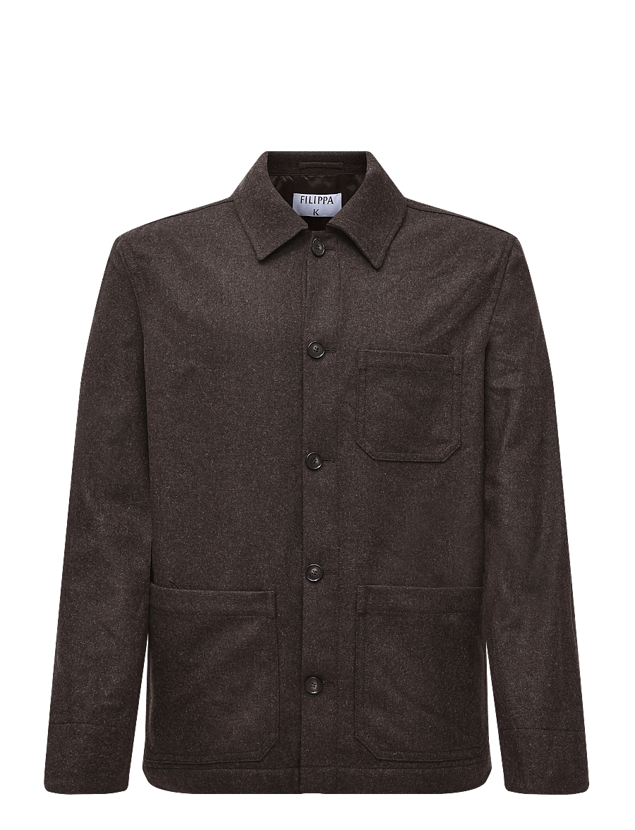 Filippa K - Taylor Flannel Jacket - joped - walnut brown - 0