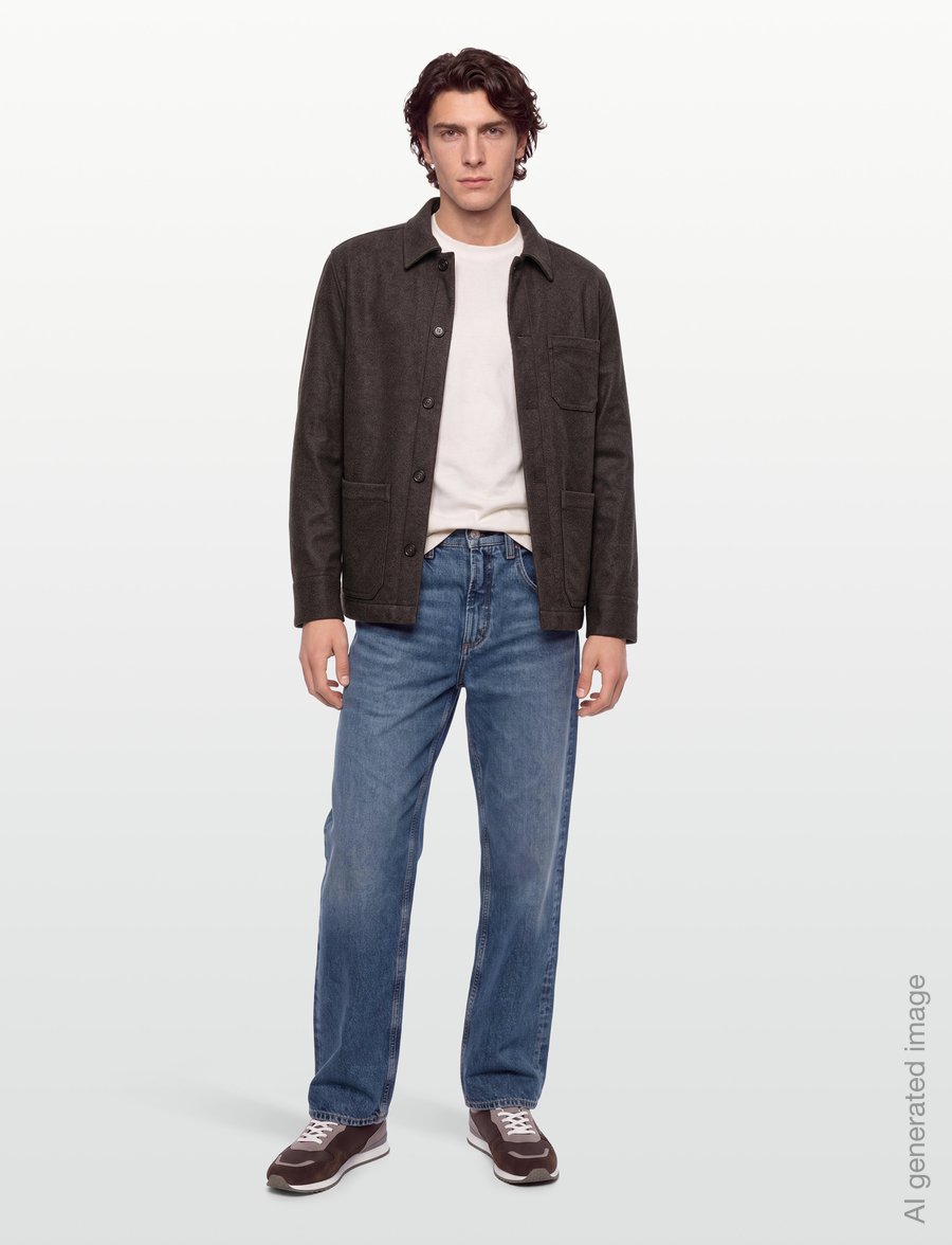 Filippa K - Taylor Flannel Jacket - takit - walnut brown - 0