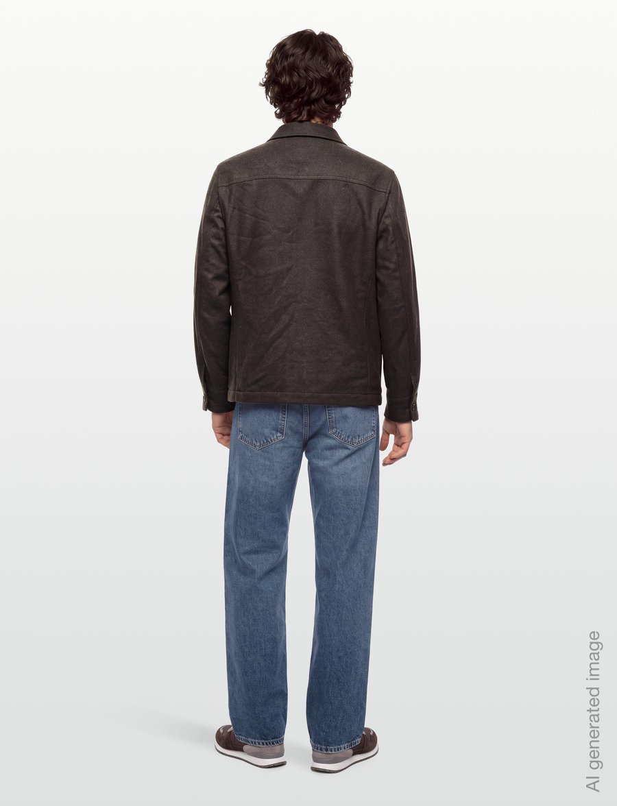 Filippa K - Taylor Flannel Jacket - takit - walnut brown - 4