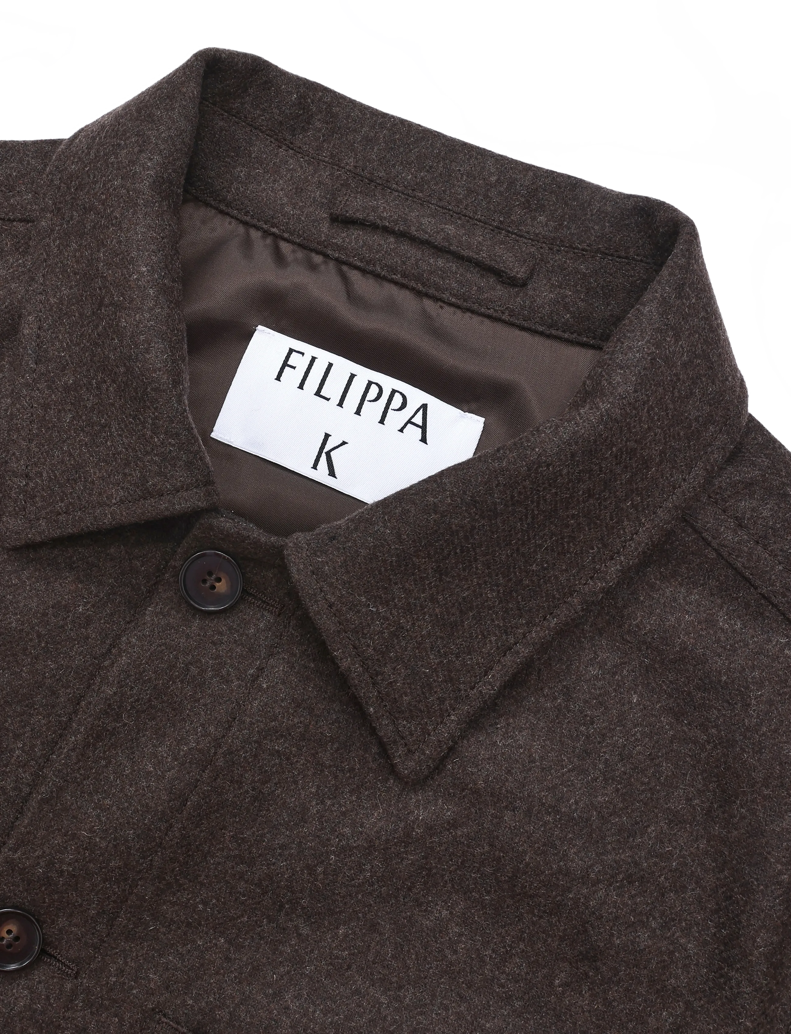 Filippa K - Taylor Flannel Jacket - joped - walnut brown - 2