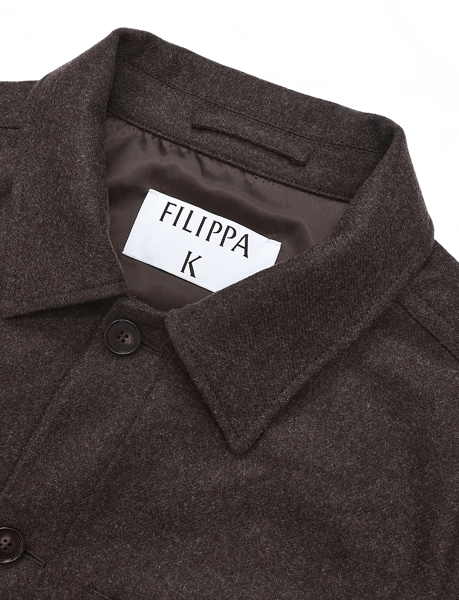 Filippa K - Taylor Flannel Jacket - joped - walnut brown - 2