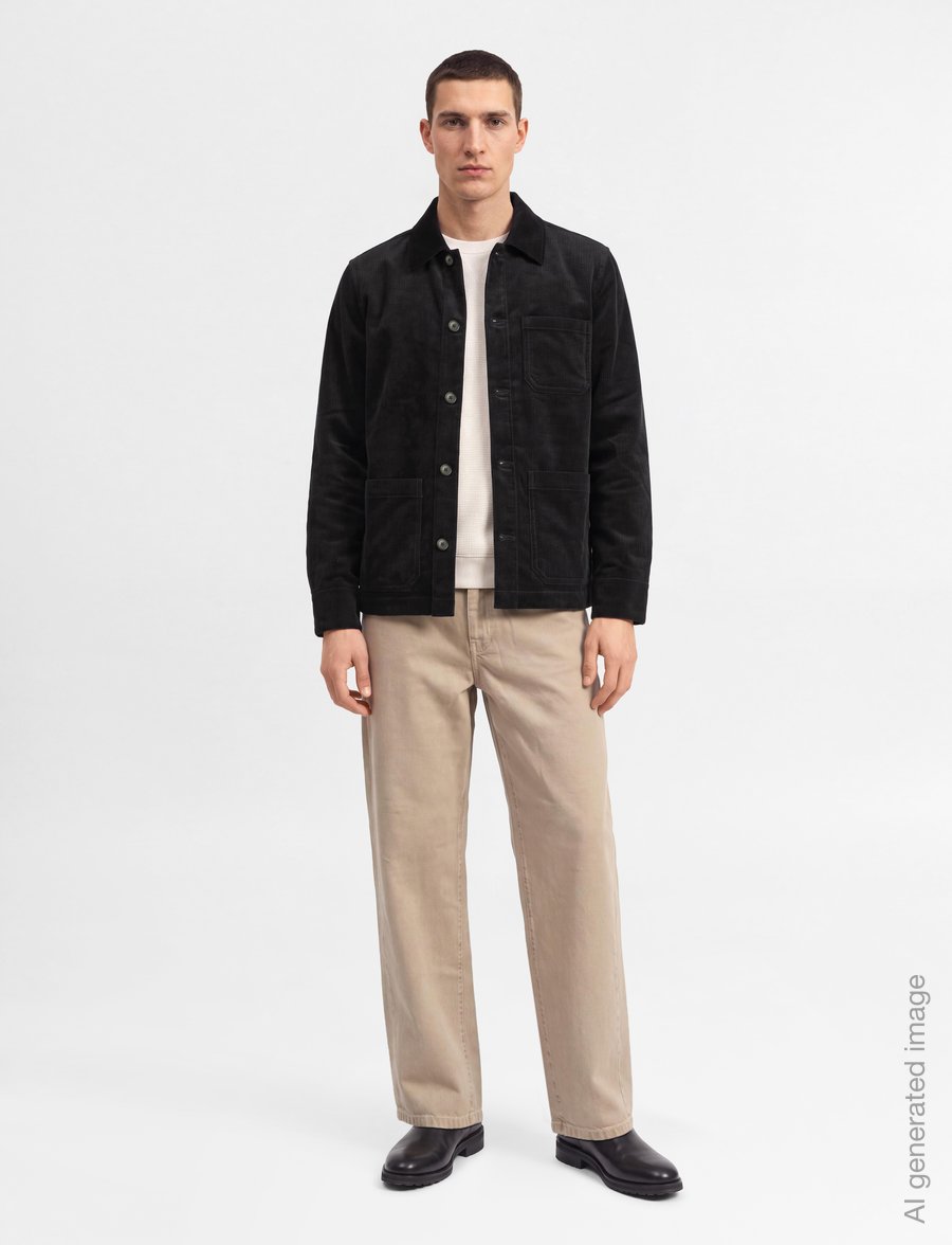 Filippa K - Taylor Corduroy Jacket - efterårsjakker - dark navy - 0
