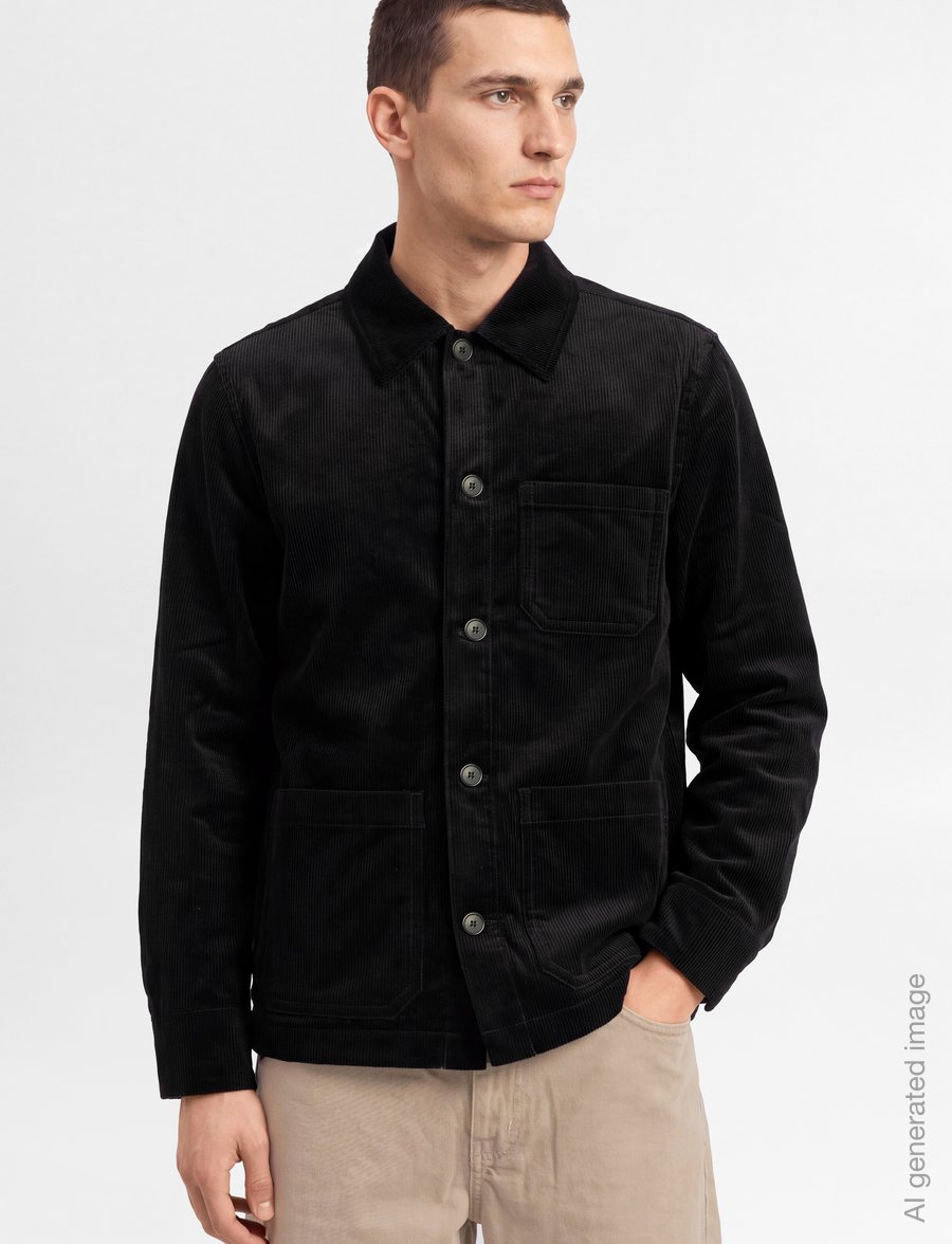Filippa K - Taylor Corduroy Jacket - efterårsjakker - dark navy - 3