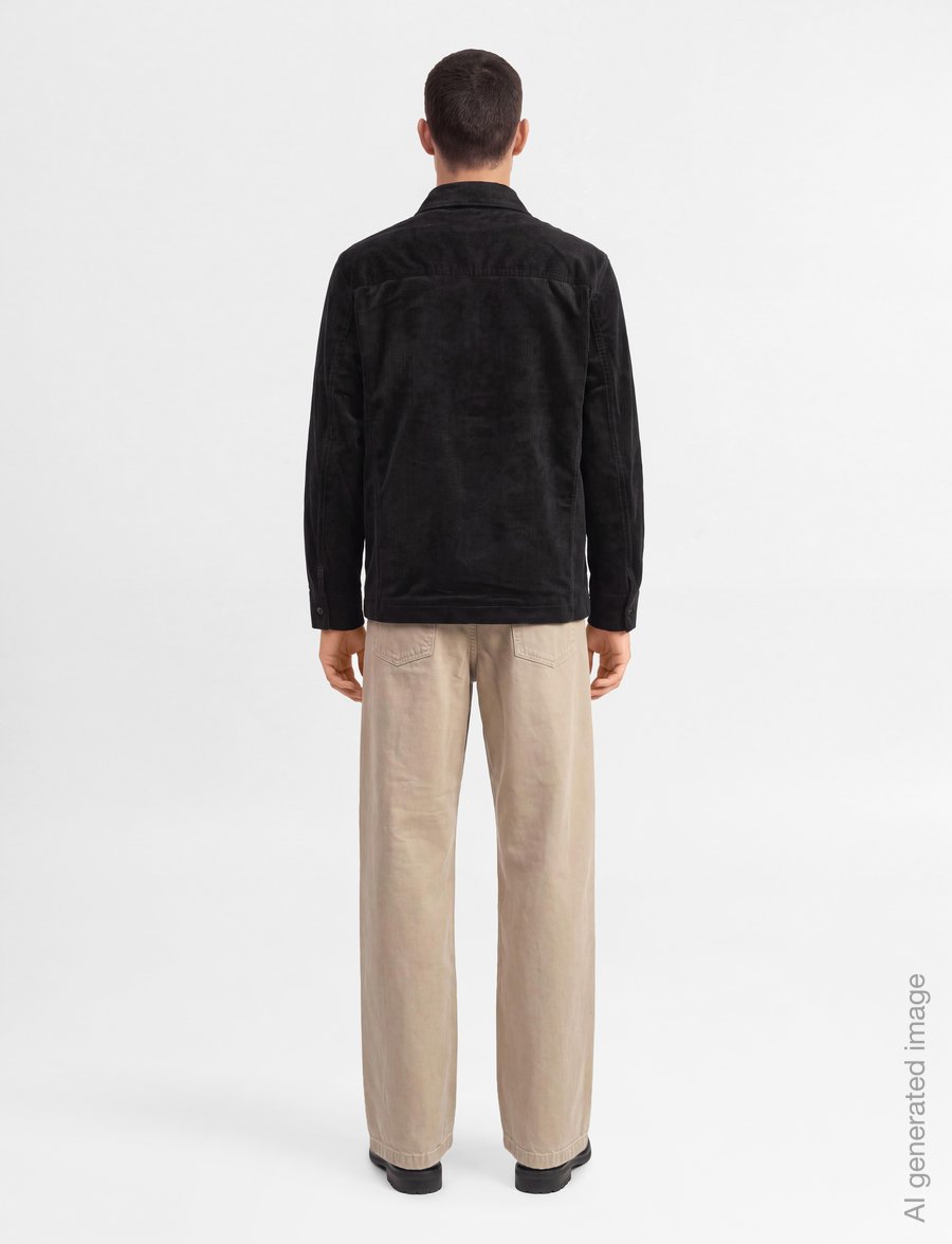 Filippa K - Taylor Corduroy Jacket - efterårsjakker - dark navy - 4