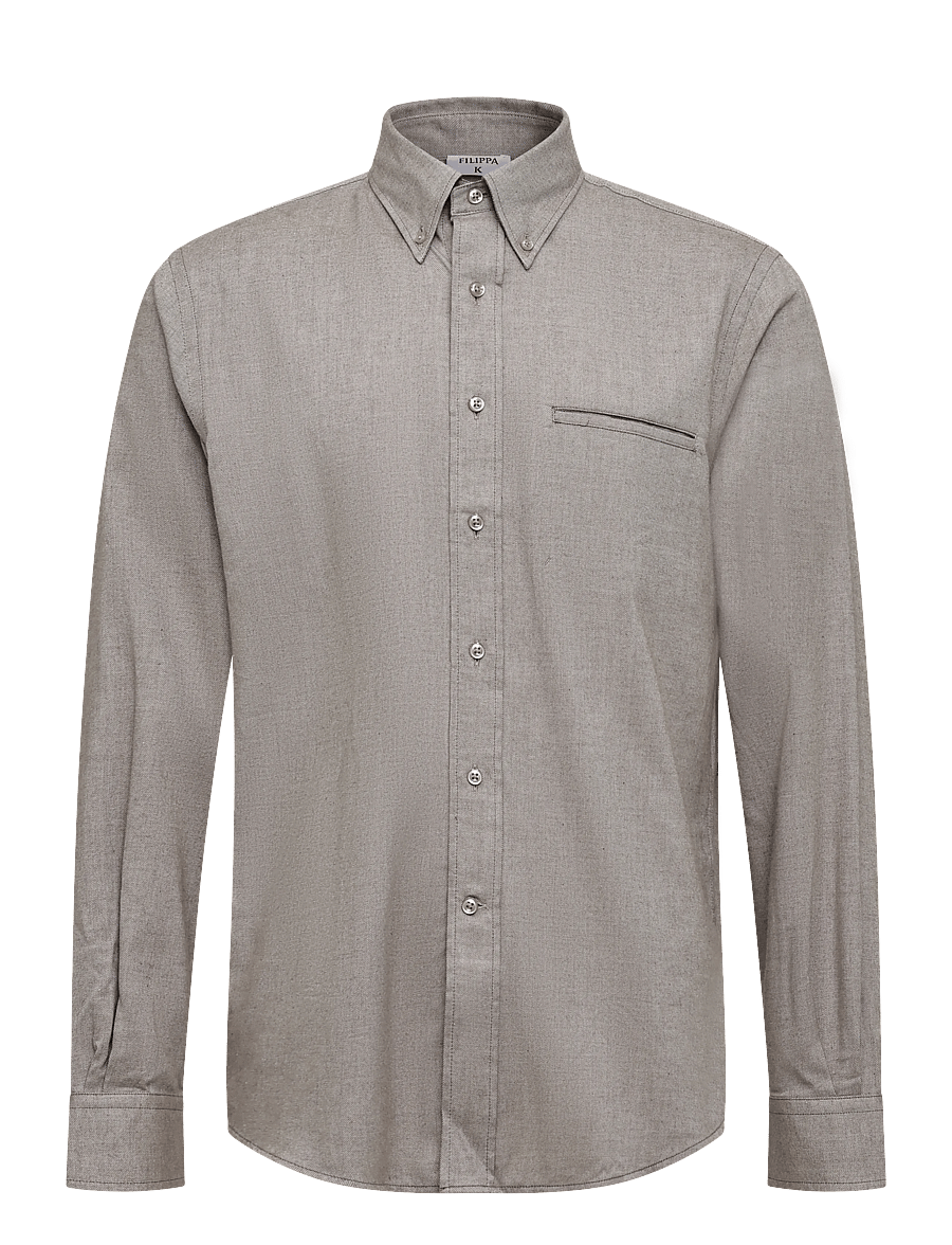Filippa K - Zack Flannel Shirt - flannel-skjorter - mid brown - 0