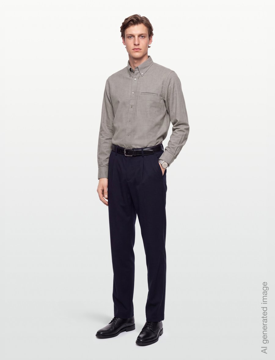 Filippa K - Zack Flannel Shirt - flannel shirts - mid brown - 0
