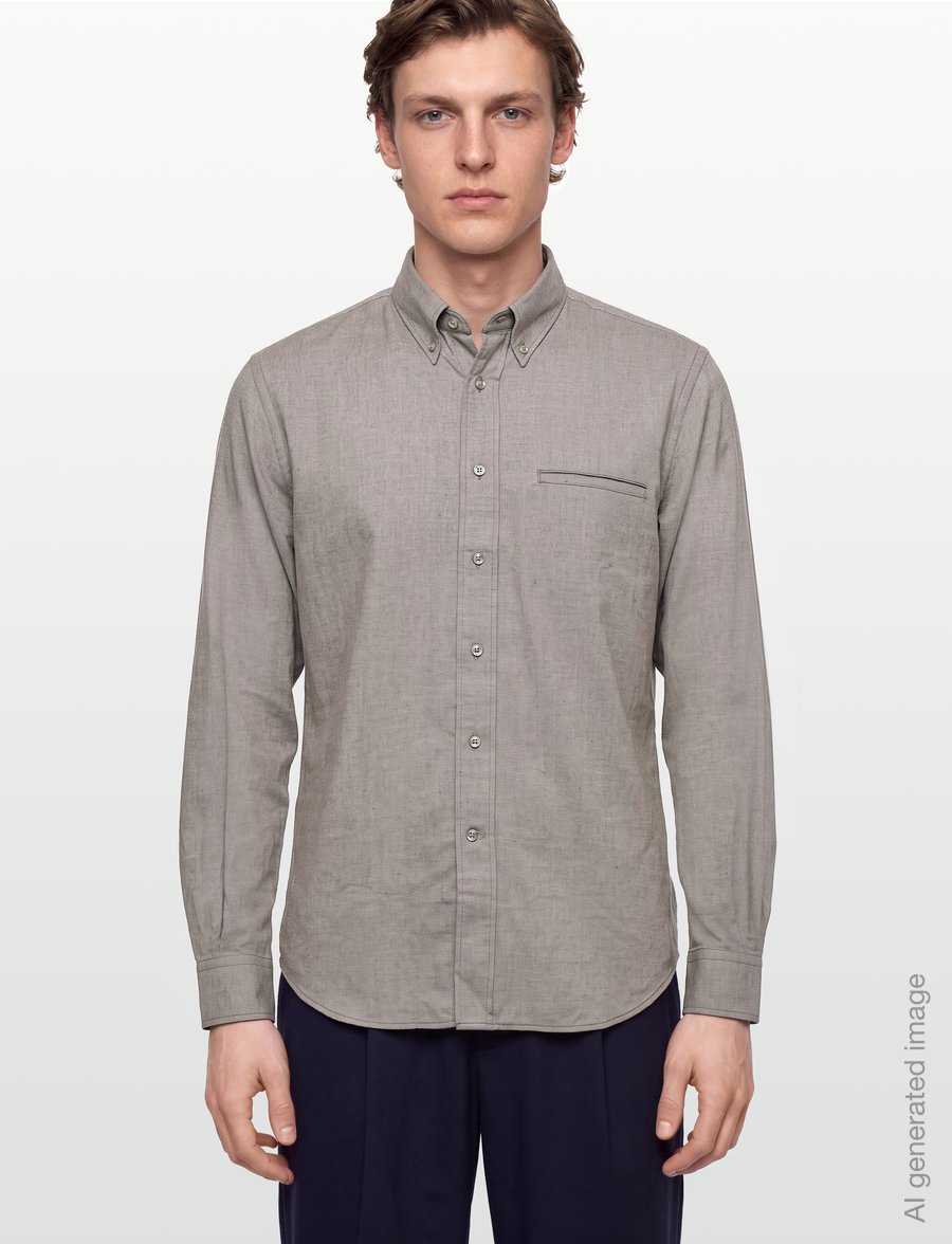 Filippa K - Zack Flannel Shirt - flannel shirts - mid brown - 3
